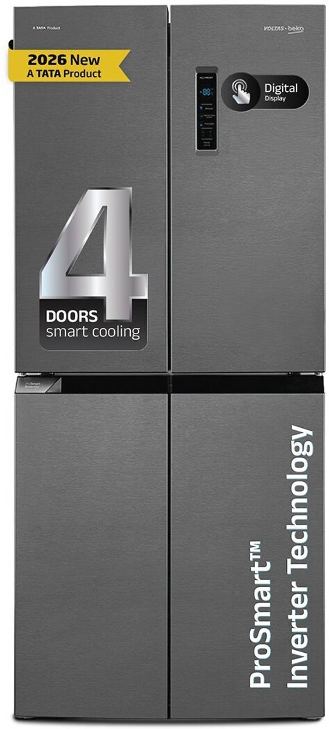 Voltas Beko 472 L Frost Free Side by Side Refrigerator (Inox, R4D472/FPV3N0RXID) — image 1 of 5