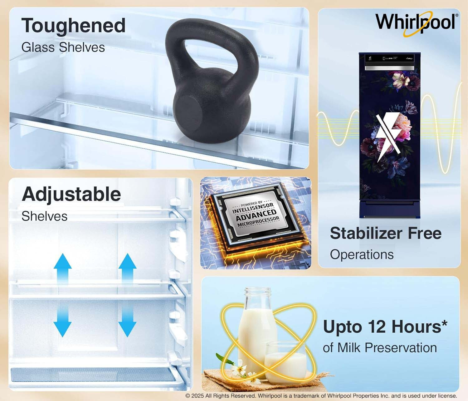 Image of Whirlpool 207 L Direct Cool Single Door 4 Star Refrigerator