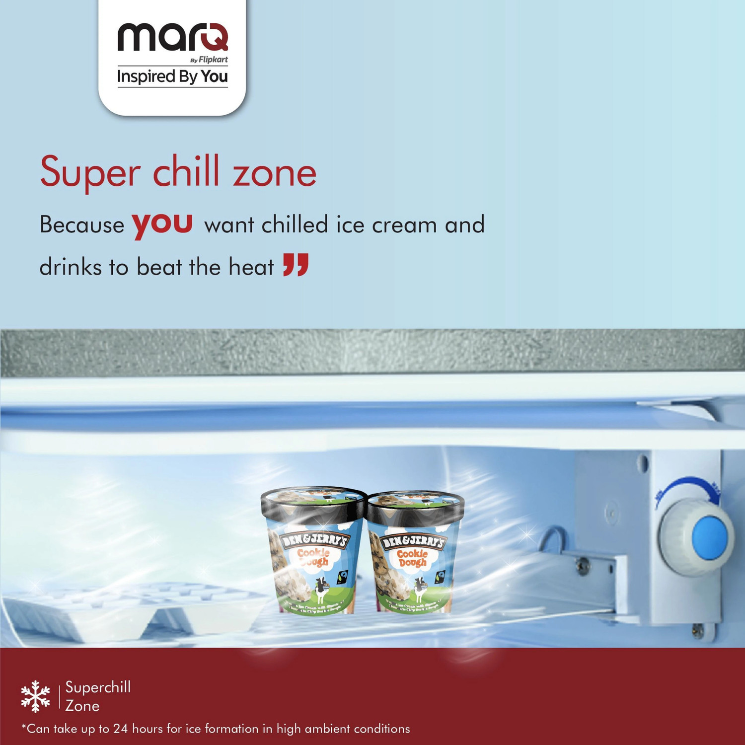 Image of MarQ by Flipkart 92 L Direct Cool Single Door 1 Star Refrigerator
