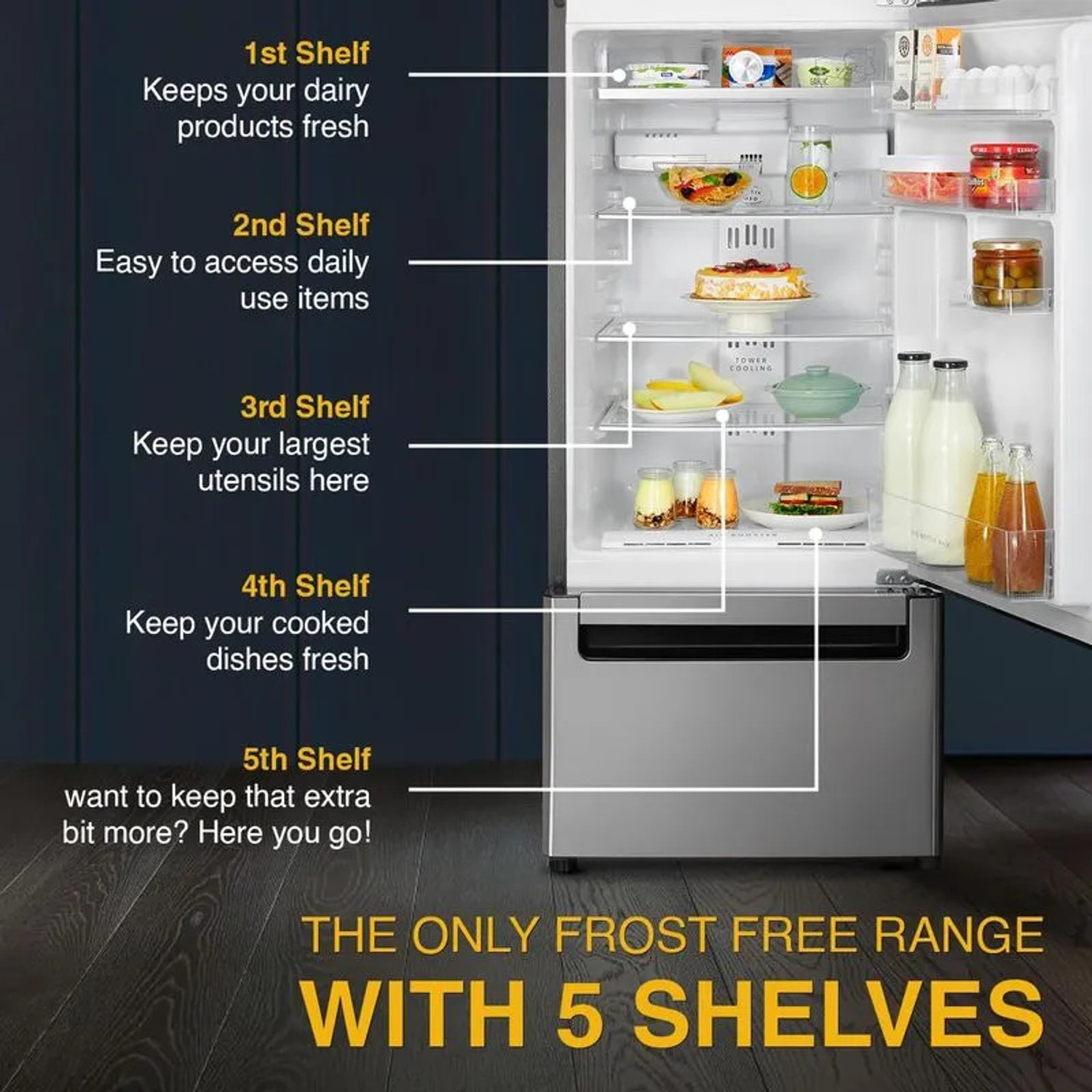 Image of Whirlpool 300 L Frost Free Triple Door 5 Star Refrigerator