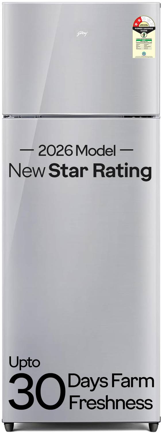 Godrej 223 L Frost Free Double Door 2 Star Refrigerator (Steel Gl