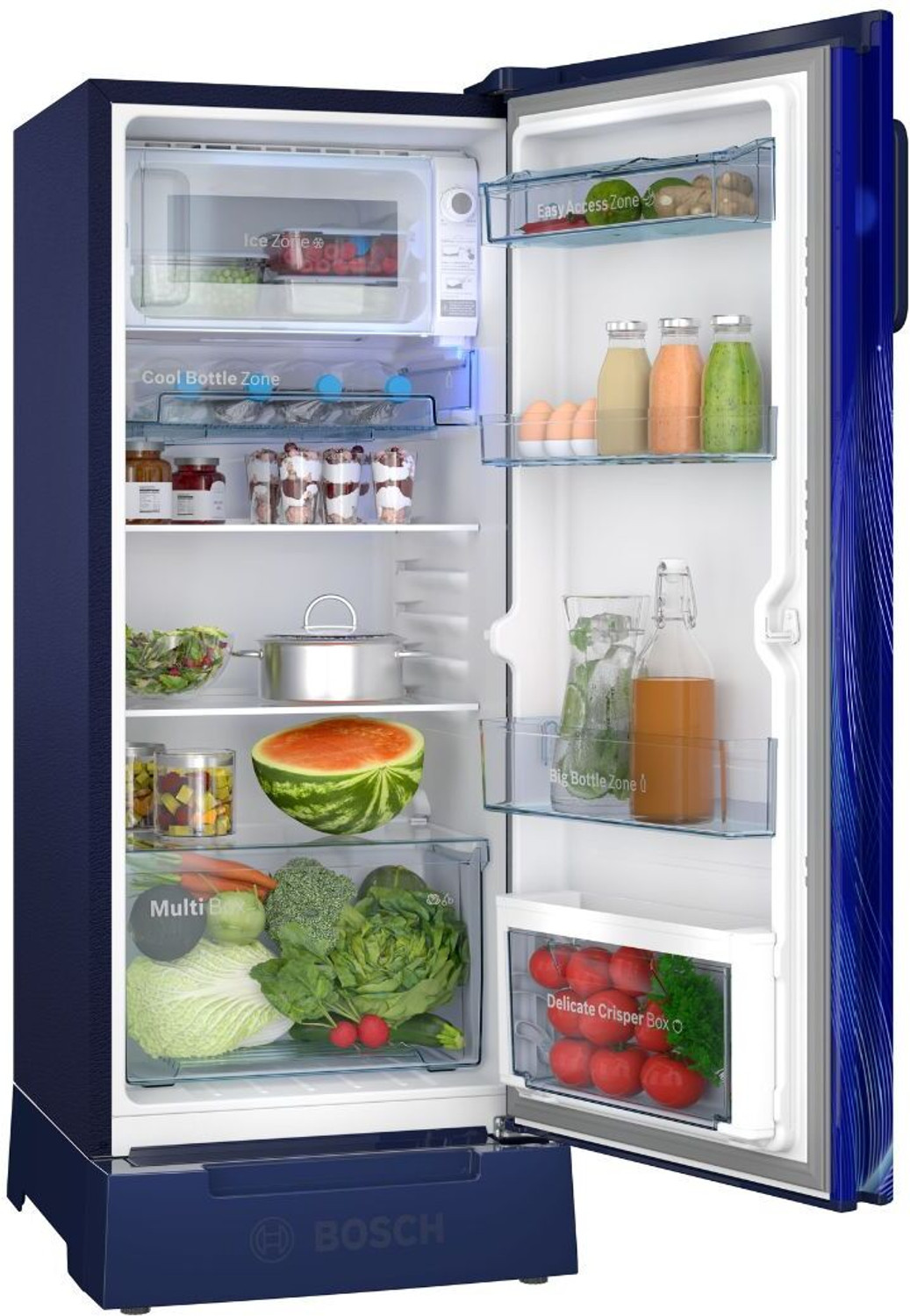 Image of BOSCH 207 L Direct Cool Single Door 4 Star Refrigerator with Base Drawer