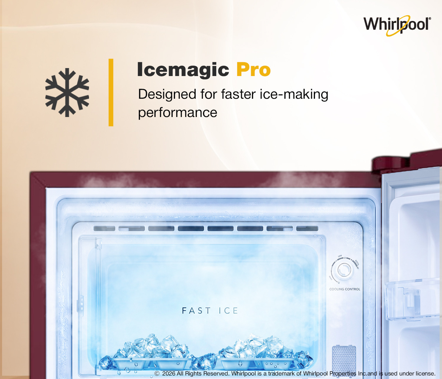 Image of Whirlpool 207 L Direct Cool Single Door 3 Star Refrigerator with IntelliSense Inverter Technology, (2026 Model)