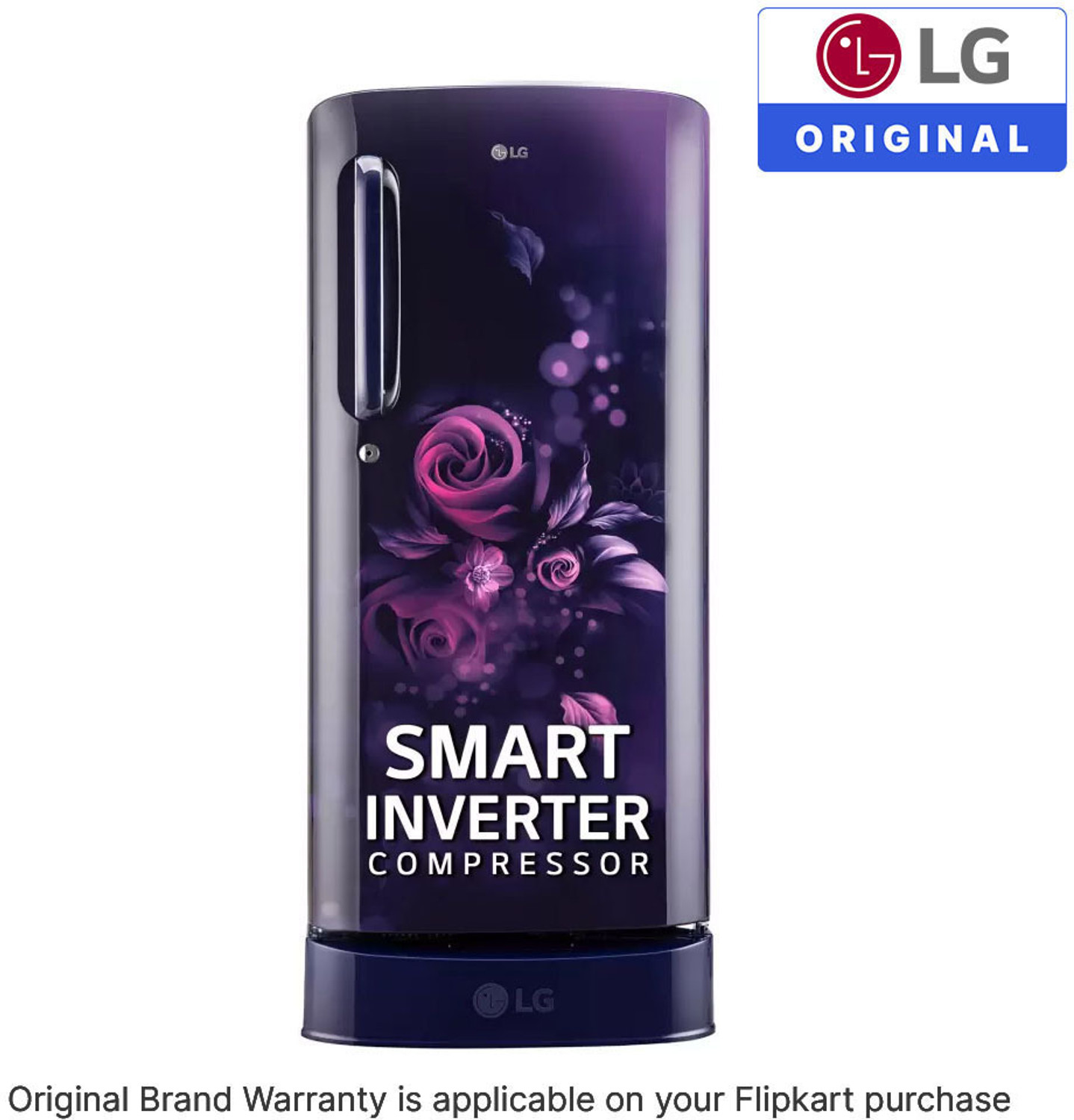 Image of LG 185 L Direct Cool Single Door 5 Star Refrigerator with Base Drawer with Smart Inverter Compressor, Smart Connect, Fast Ice Making