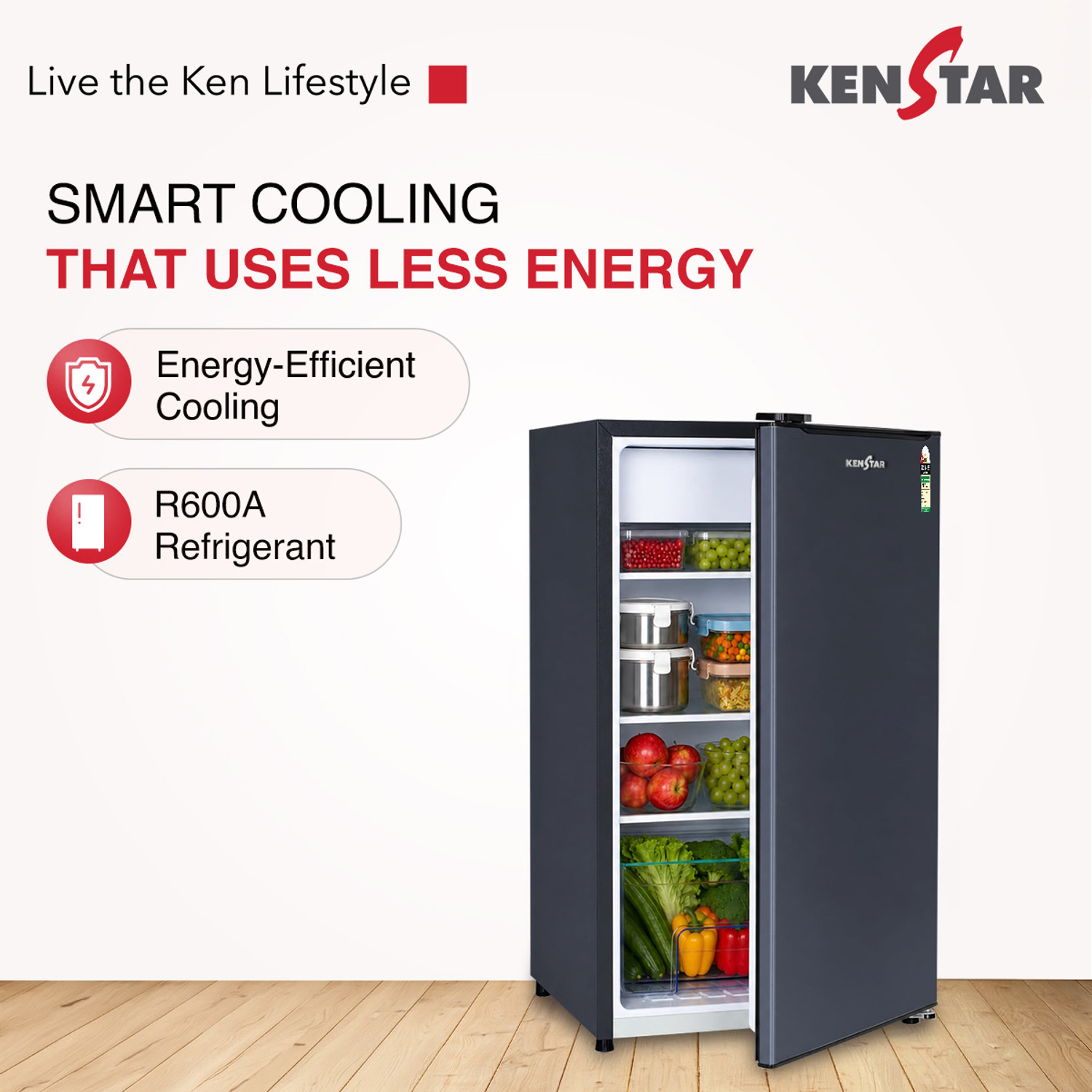 Image of Kenstar 92 L Direct Cool Single Door 1 Star Refrigerator
