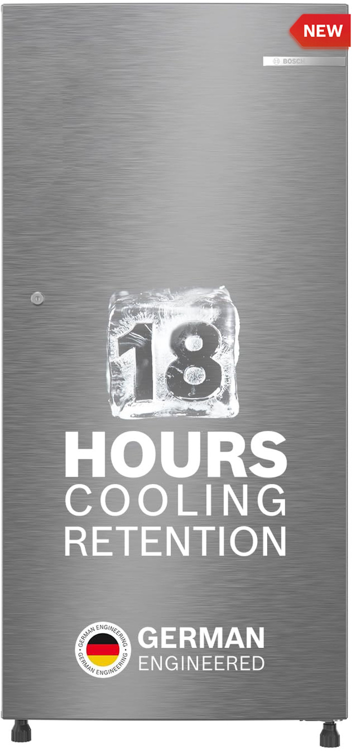 Image of BOSCH 187 L Direct Cool Single Door 3 Star Refrigerator with Industrys largest vegetable box|Industrys largest Beverage space� 18 Hour Cooling Retention during powercut, 2.5x Faster Cooling