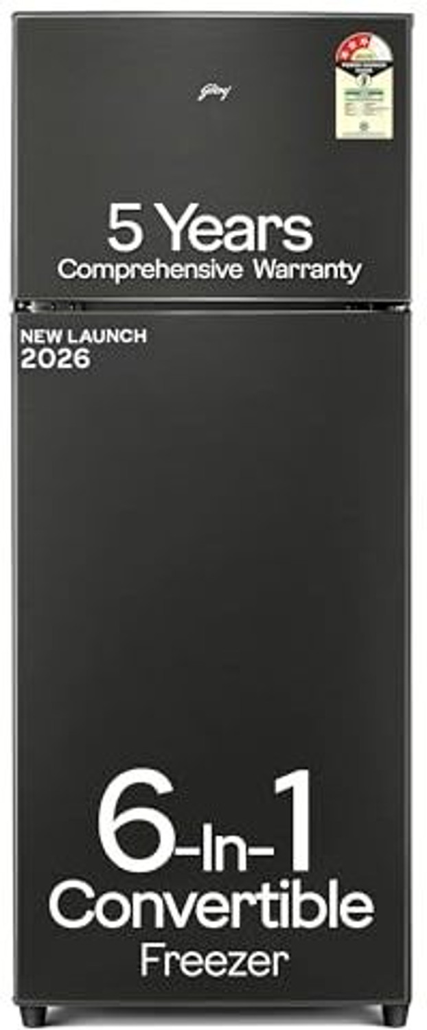 Image of Godrej 244 L Frost Free Double Door 3 Star Refrigerator with AI Powered 6-in-1 Freezer Convertible 30 Days Farm Freshness 95%+ Food Surface Disinfection