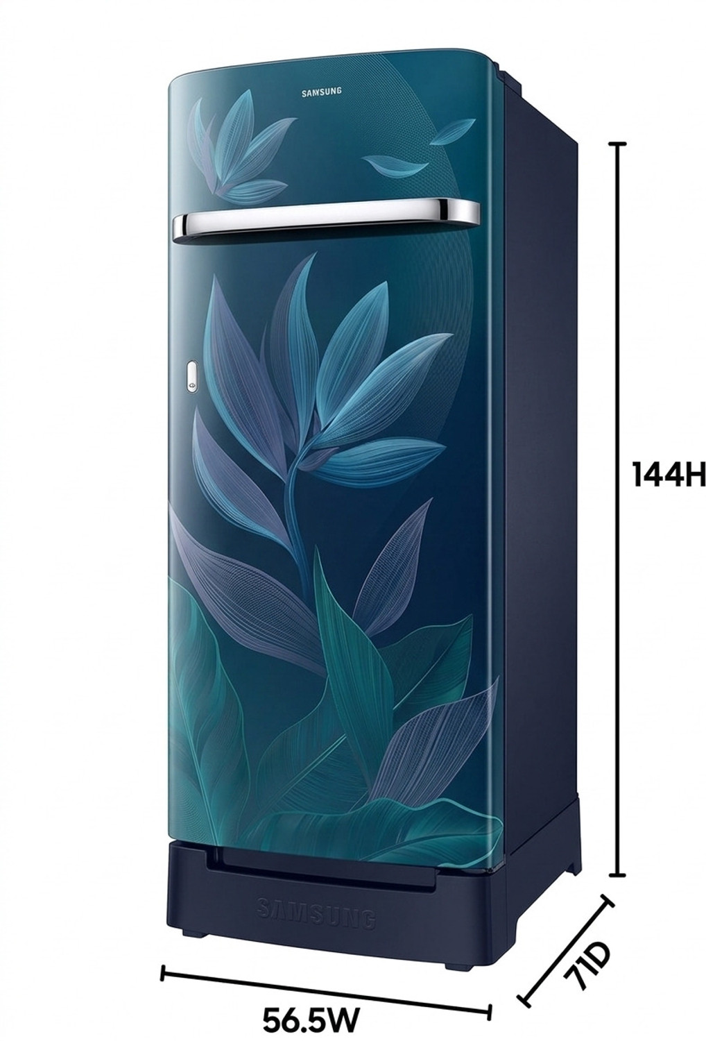 Image of Samsung 215 L Direct Cool Single Door 5 Star Refrigerator with Base Drawer