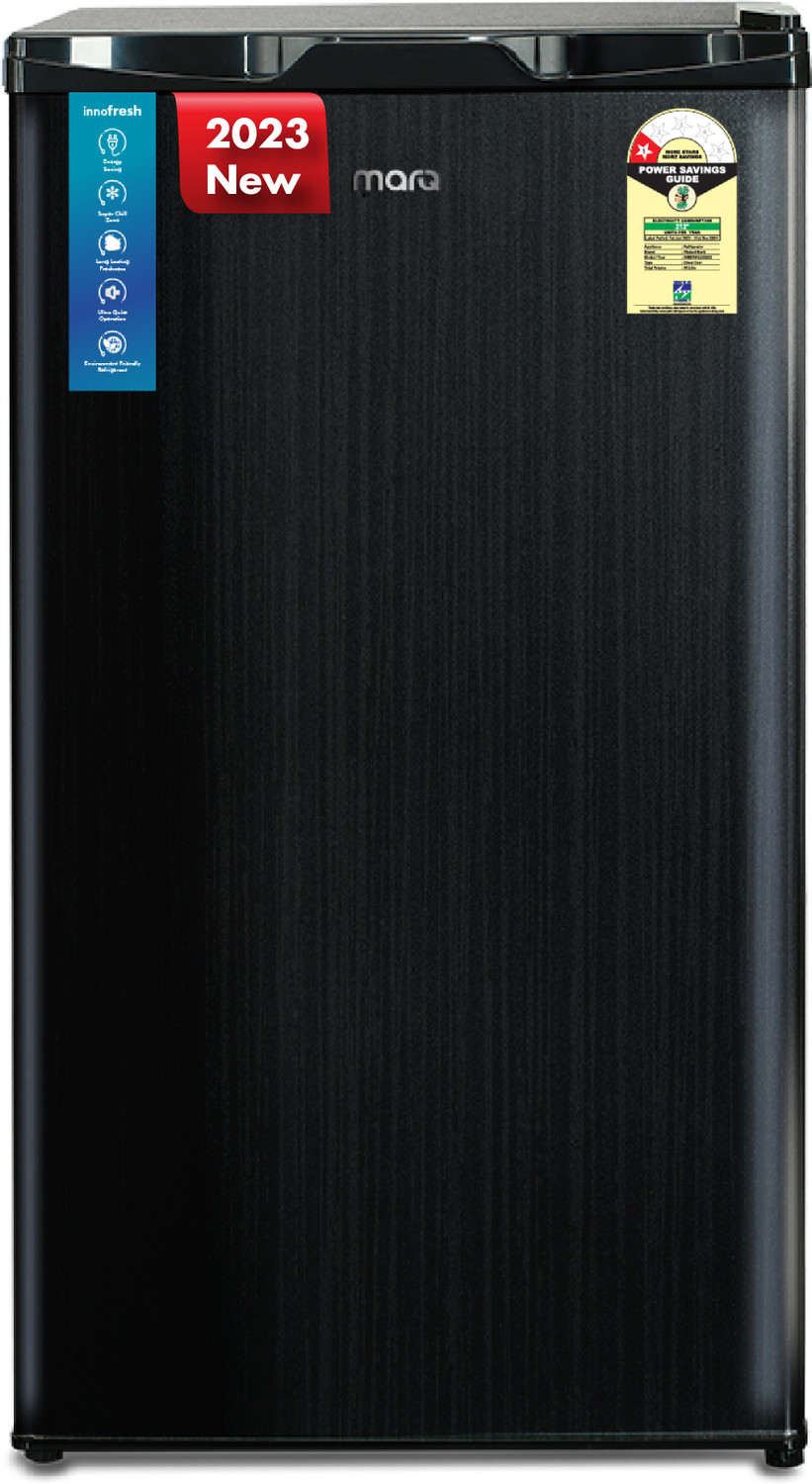 Image of MarQ by Flipkart 90 L Direct Cool Single Door 1 Star Refrigerator with Super Chill Zone & Toughened Glass Shelves