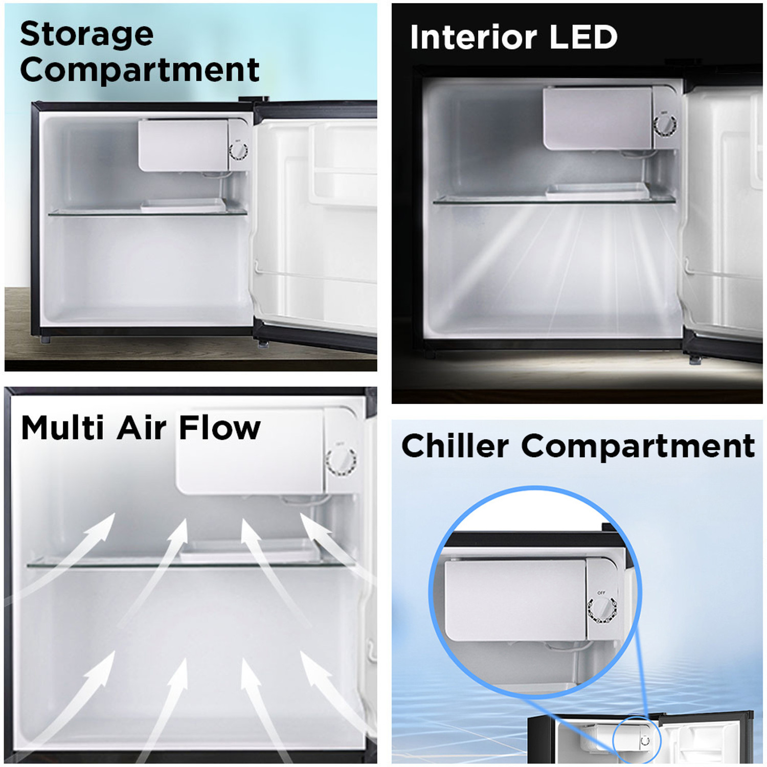 Image of Midea 43 L Direct Cool Single Door 3 Star Refrigerator