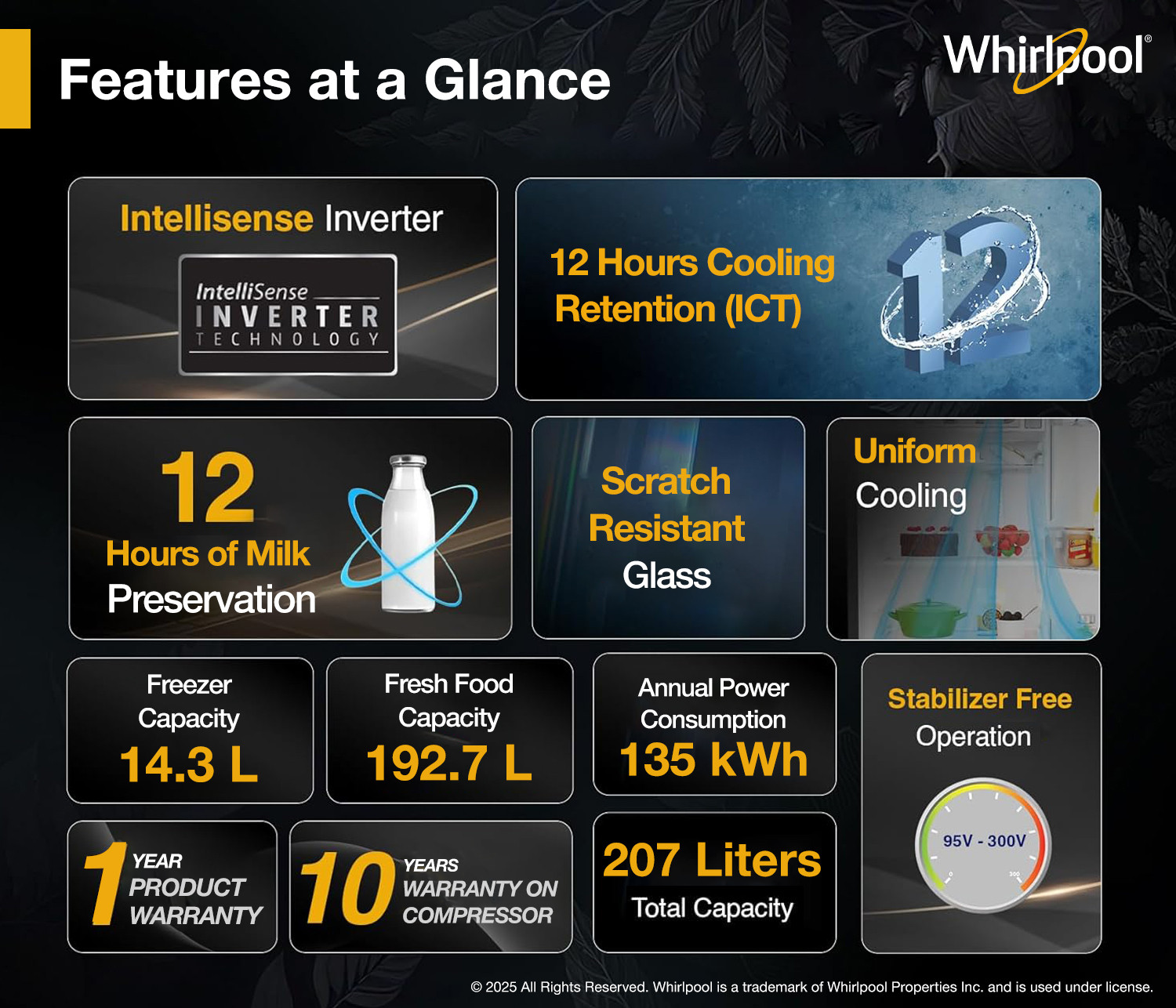 Image of Whirlpool 207 L Direct Cool Single Door 5 Star Refrigerator with Base Drawer
