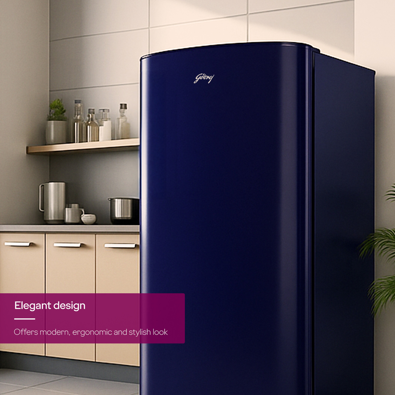 Image of Godrej 183 L Direct Cool Single Door 3 Star Refrigerator with Jumbo Vegetable Tray and Wired Shelves