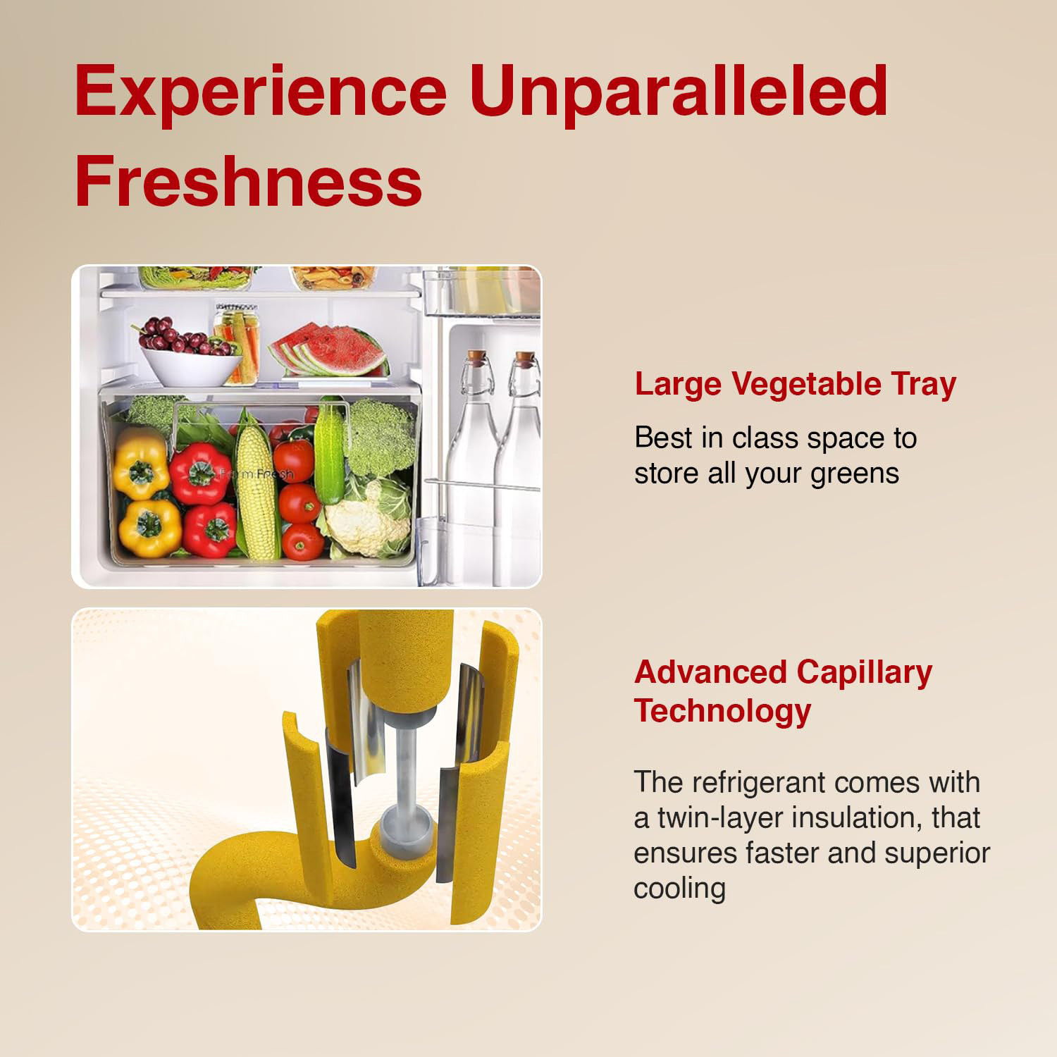 Image of Godrej 180 L Direct Cool Single Door 1 Star Refrigerator with Advanced Capillary Technology with Toughened Glass Shelves