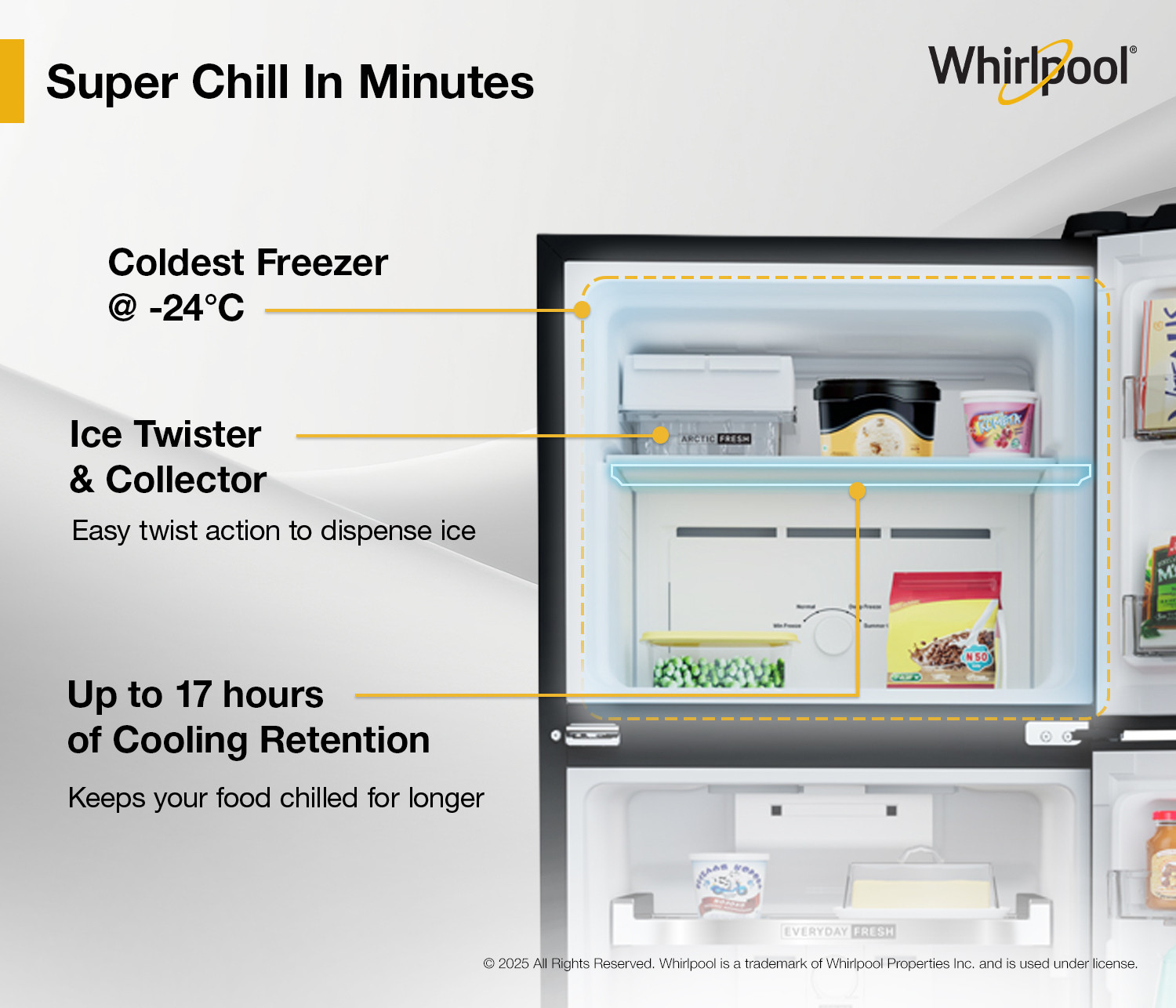 Image of Whirlpool 235 L Frost Free Double Door 2 Star Refrigerator