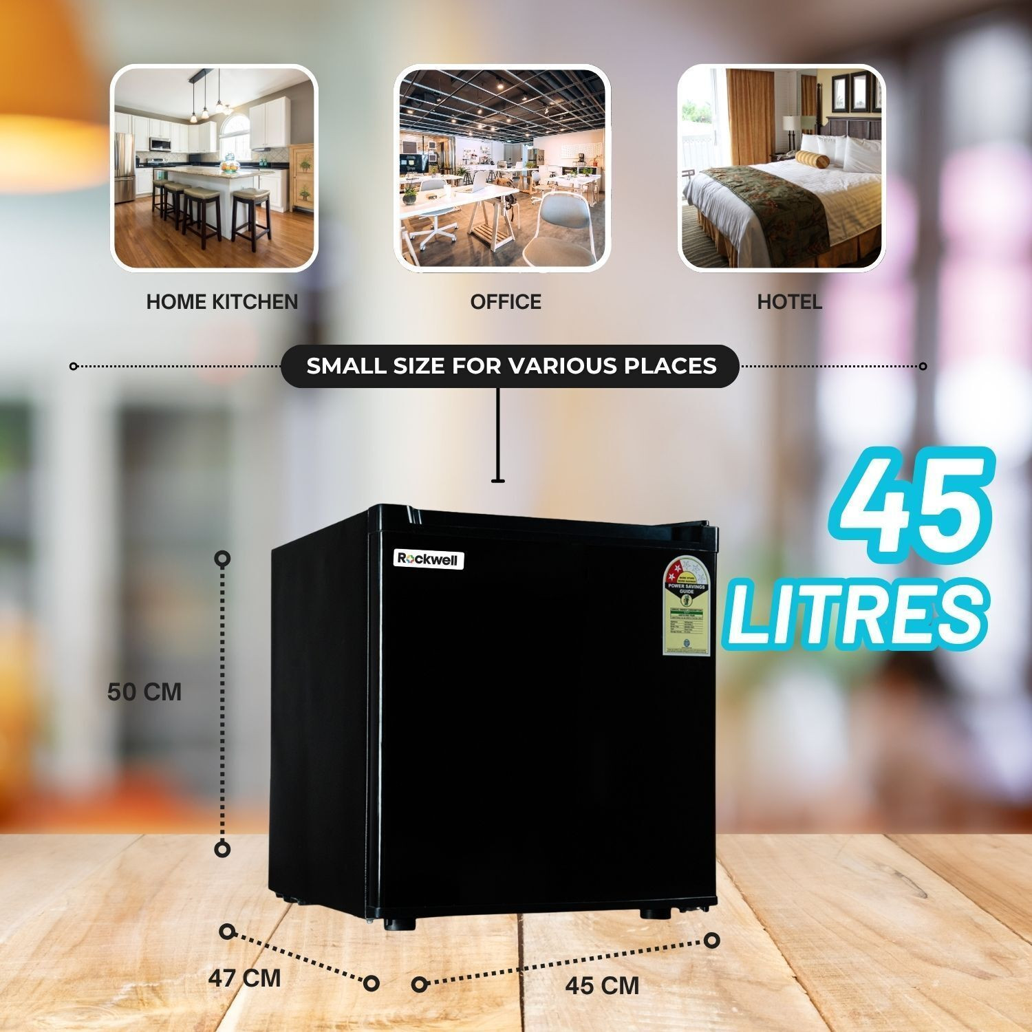 Image of Rockwell 45 L Direct Cool Single Door 2 Star Refrigerator
