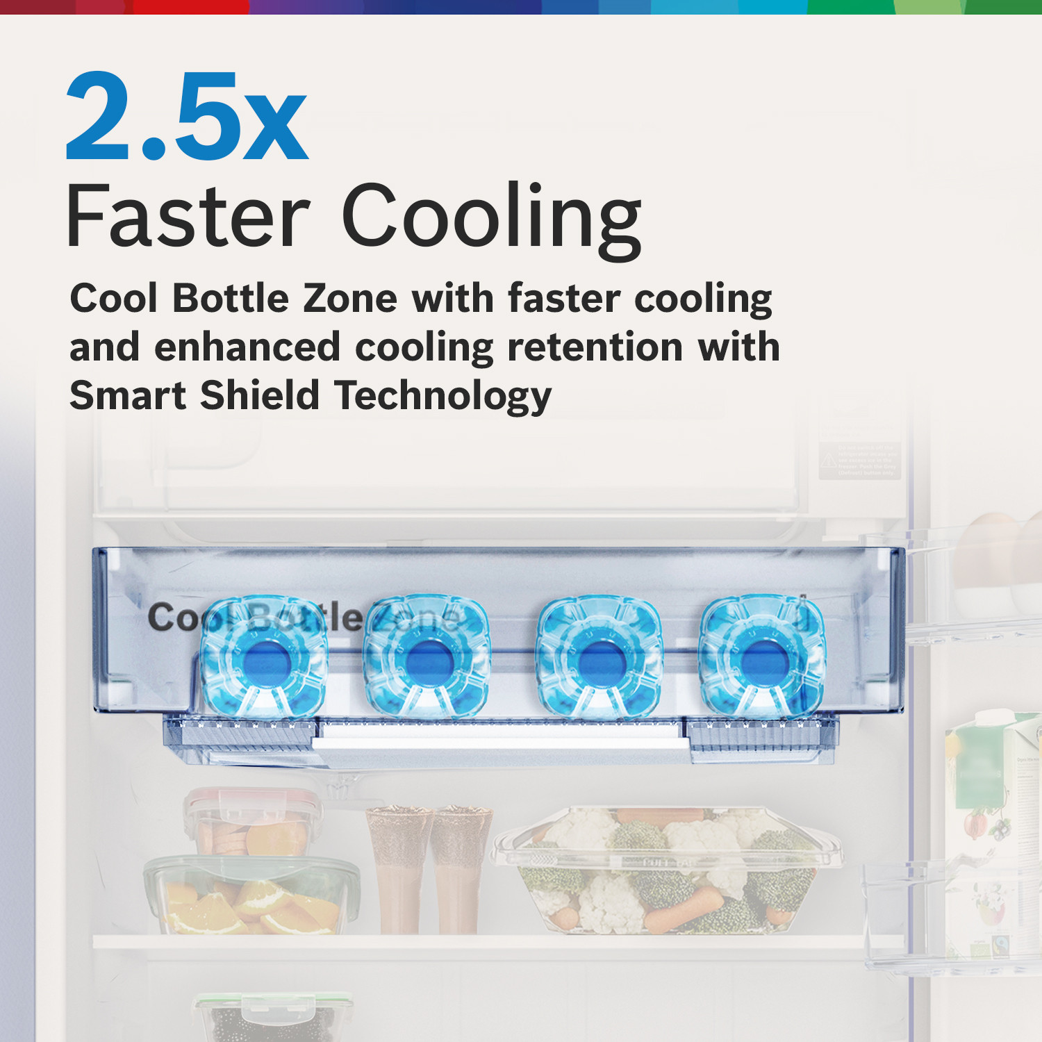 Image of BOSCH 187 L Direct Cool Single Door 5 Star Refrigerator with Base Drawer with Industry's largest vegetable box & Beverage space
