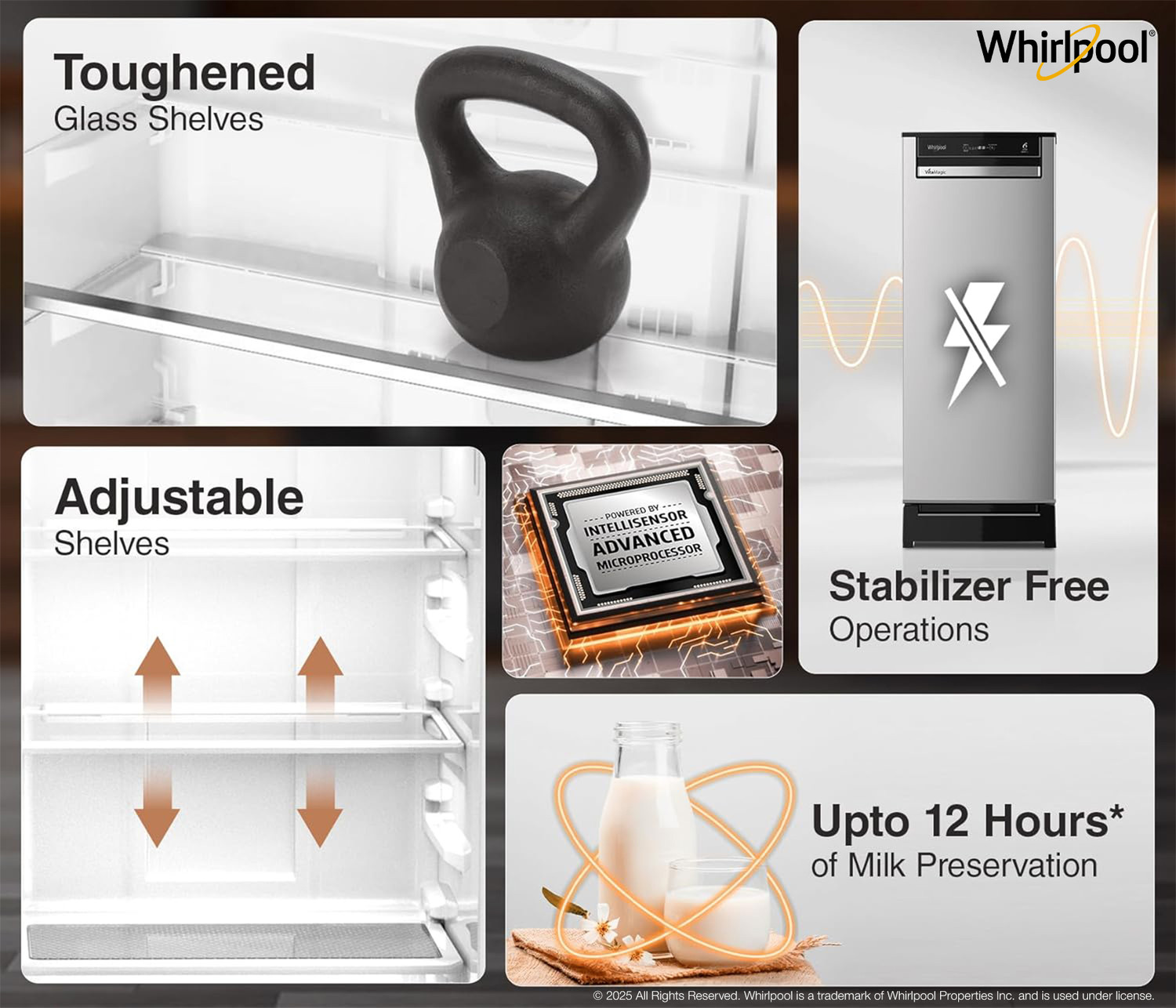 Image of Whirlpool 192 L Direct Cool Single Door 4 Star Refrigerator with 4 star Refrigerator with Auto Defrost Technology