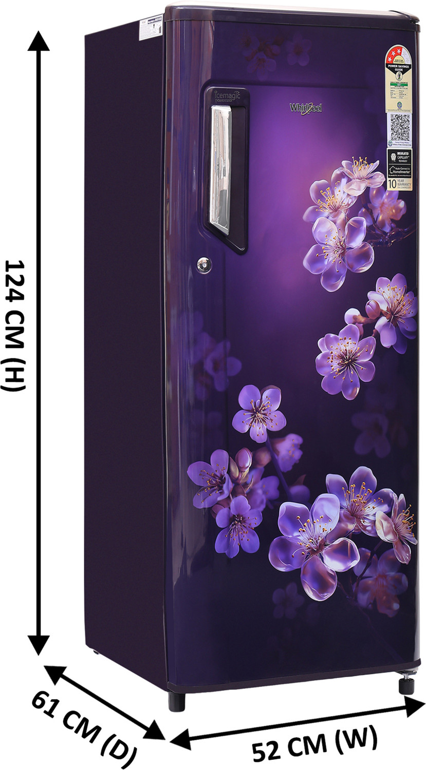 Image of Whirlpool 192 L Direct Cool Single Door 3 Star Refrigerator
