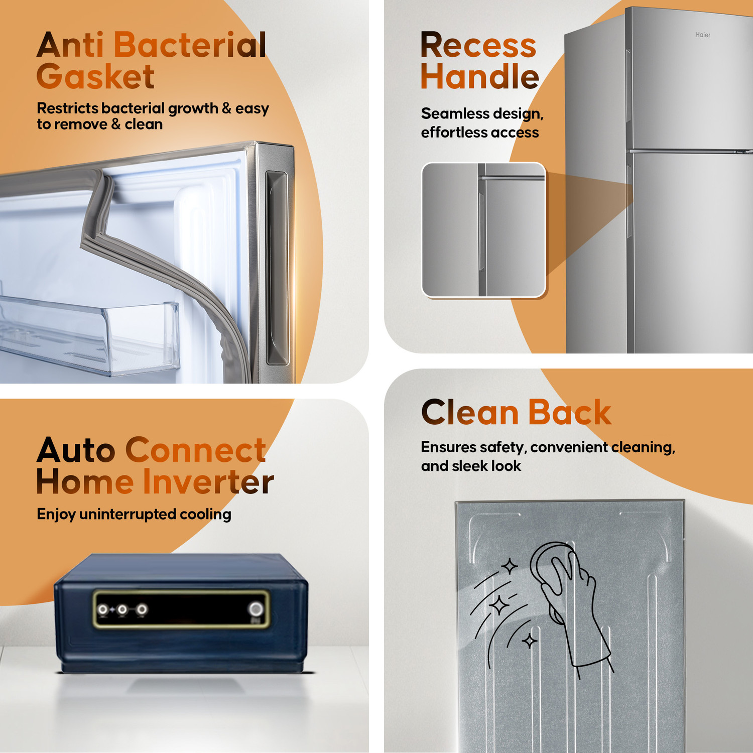 Image of Haier 240 L Frost Free Double Door 2 Star Refrigerator