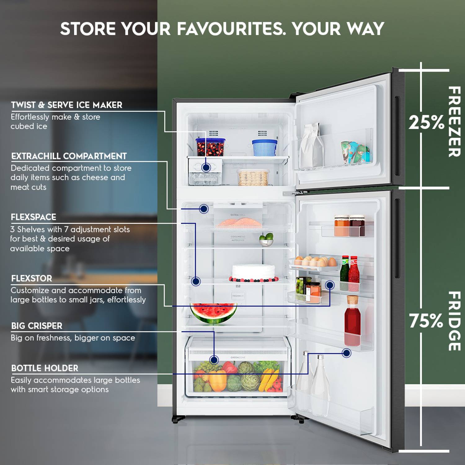 Electrolux 431 L Frost Free Double Door 1 Star Refrigerator with