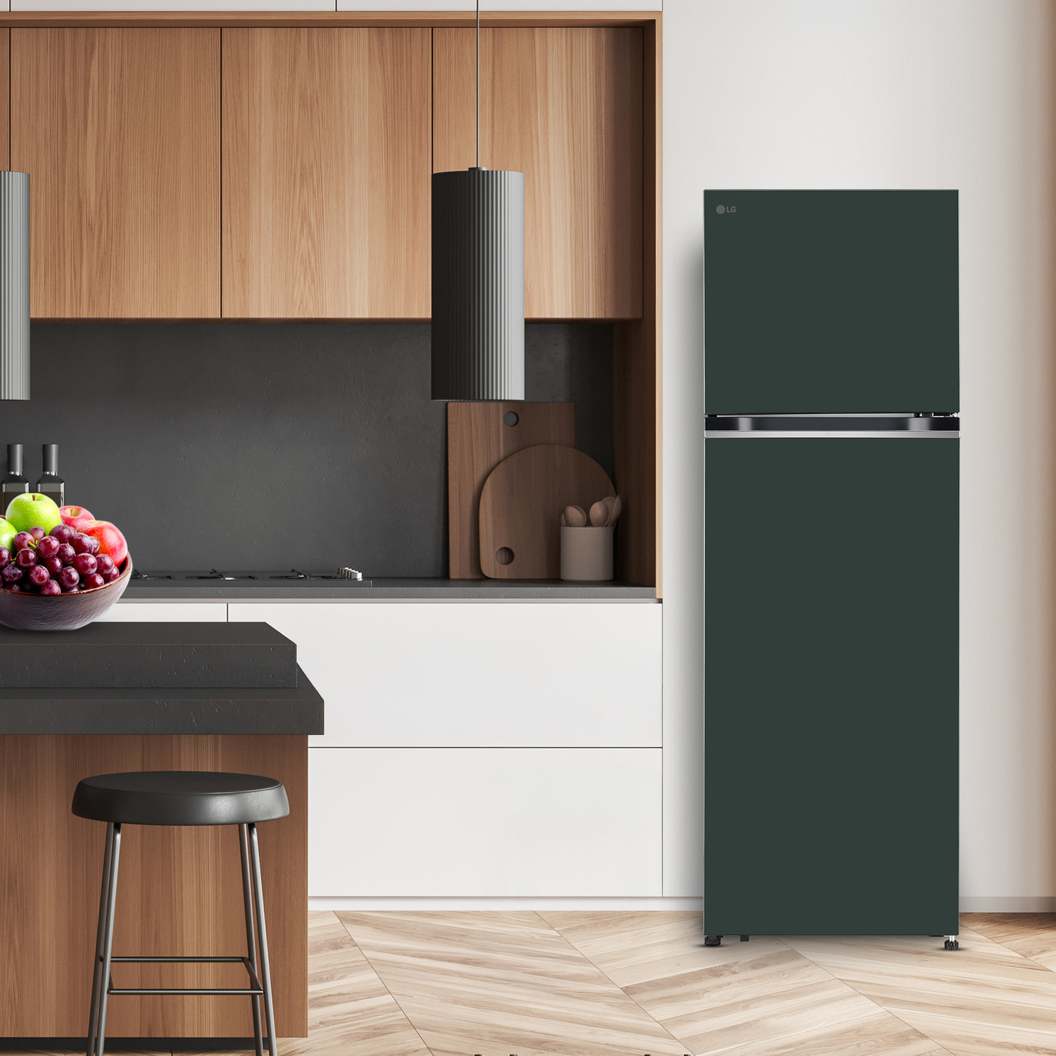 Image of LG 272 L Frost Free Double Door 2 Star Convertible Refrigerator with Smart Inverter Compressor and Multi Air Flow