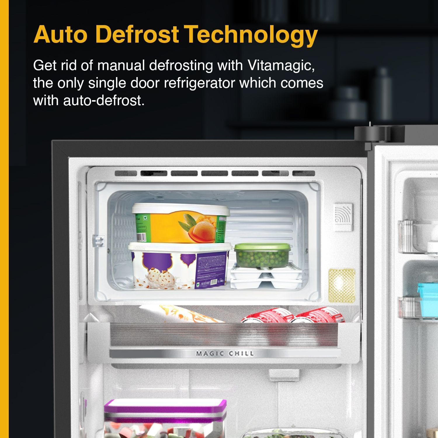 Image of Whirlpool 192 L Direct Cool Single Door 3 Star Refrigerator with Auto Defrost