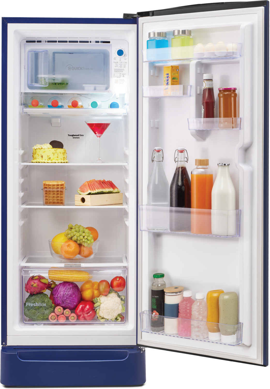 Image of Voltas Beko 208 L Direct Cool Single Door 5 Star Refrigerator with Base Drawer