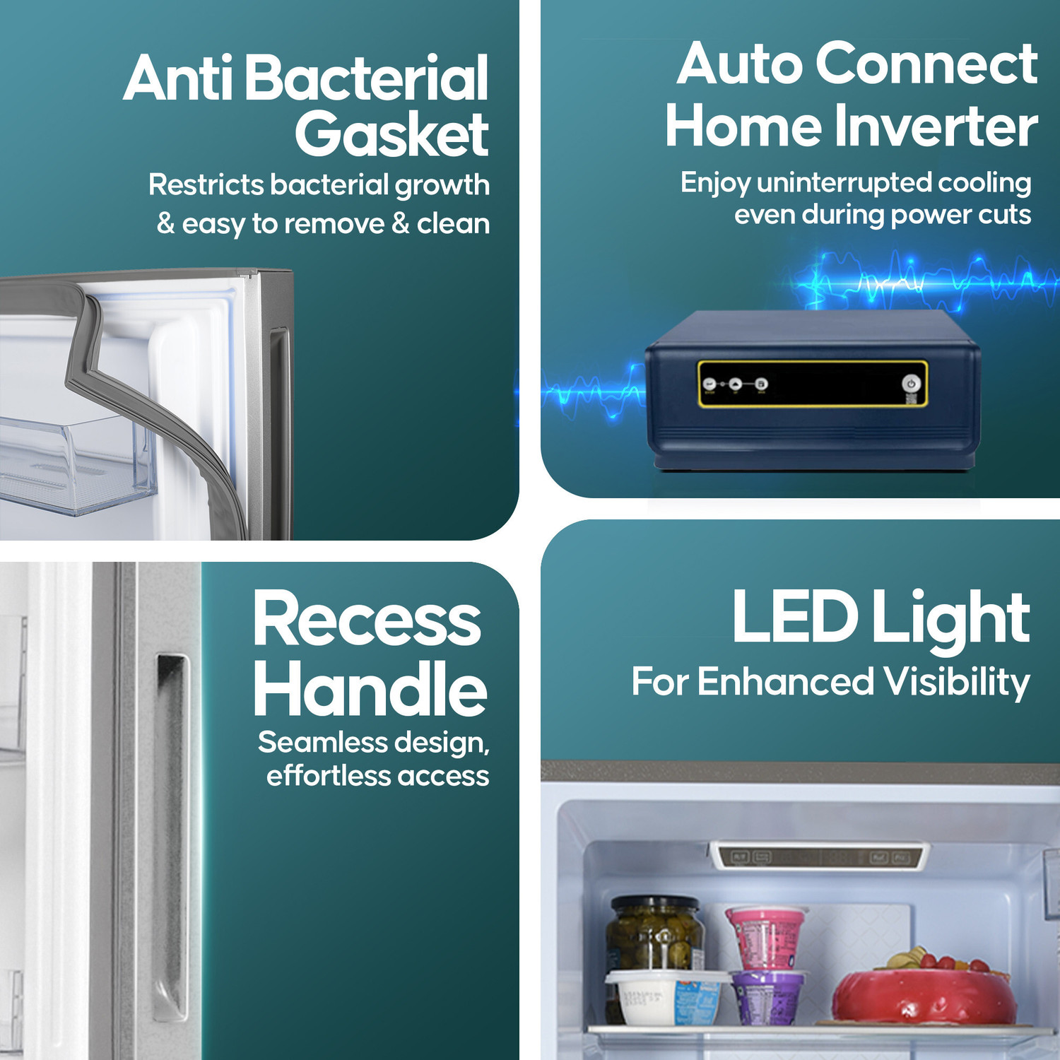 Image of Haier 237 L Frost Free Double Door 2 Star Convertible Refrigerator with Convertible 8-in-1Turbo Icing