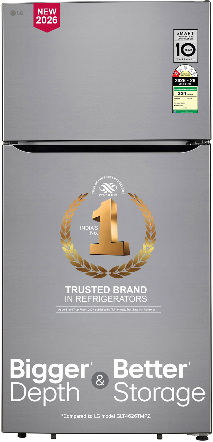 Image of LG 674 L Frost Free Double Door 1 Star Refrigerator with Inverter Compressor, Multi Air Flow, Bigger Depth & Bigger Storage, Separate Fruit and Vegetable Box, Express Freeze & 2026 Model