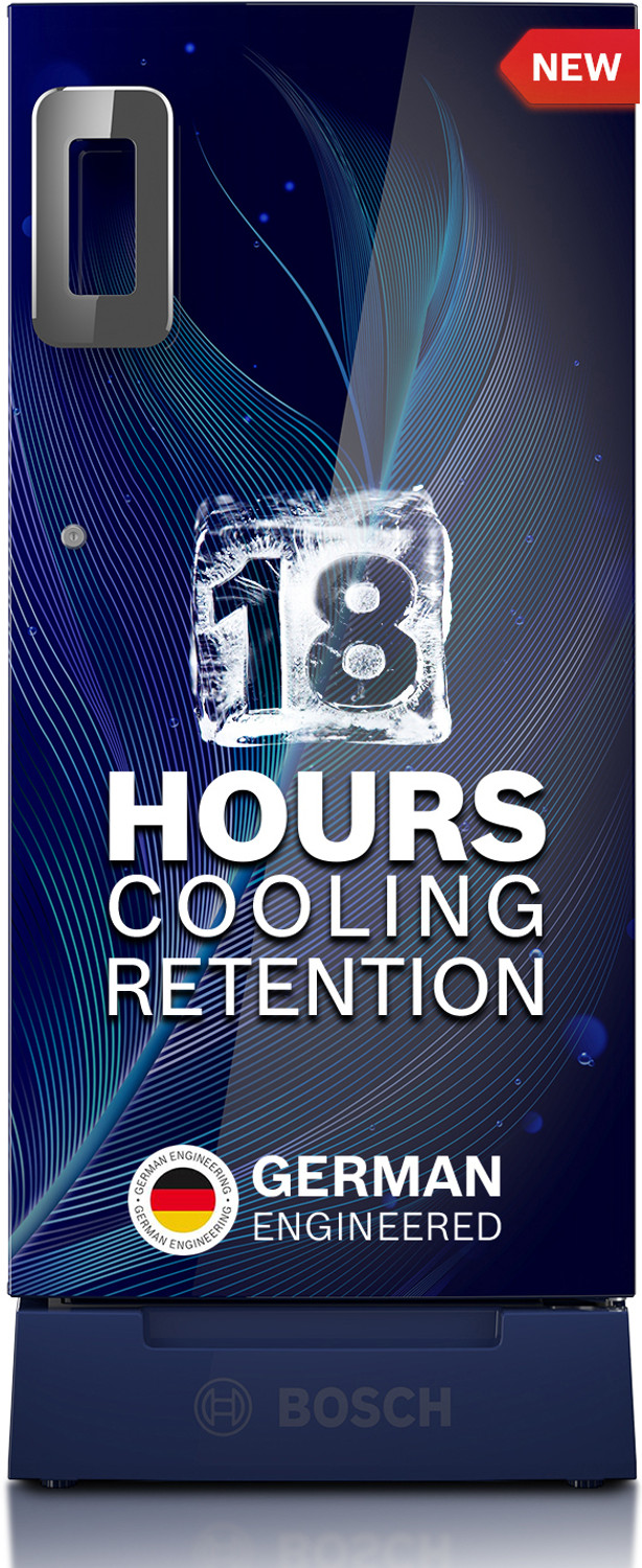 Image of BOSCH 187 L Direct Cool Single Door 5 Star Refrigerator with Base Drawer with Industry's largest vegetable box & Beverage space