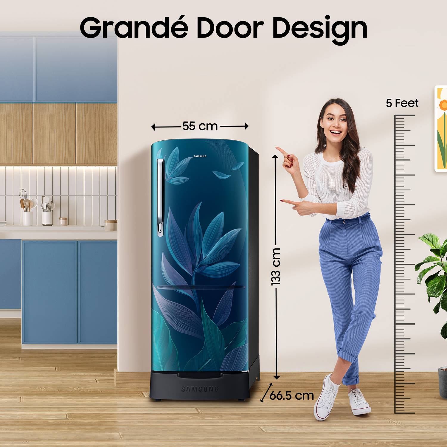 Samsung 183L Direct Cool Single Door 4 Star Refrigerator - Image 2