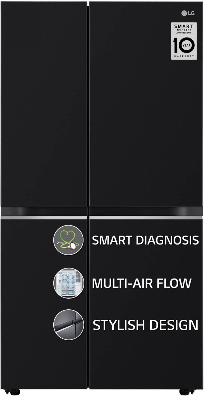 LG 655 L Frost Free Side by Side Refrigerator with Smart Inverte
