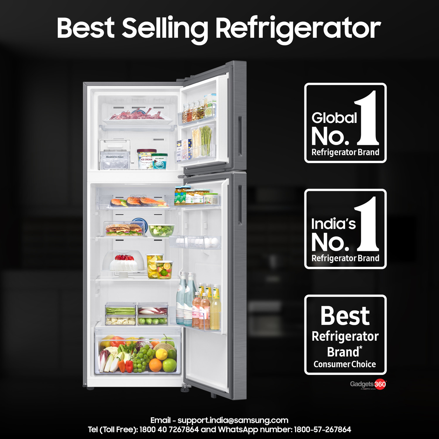 Image of Samsung 396 L Frost Free Double Door 2 Star Refrigerator