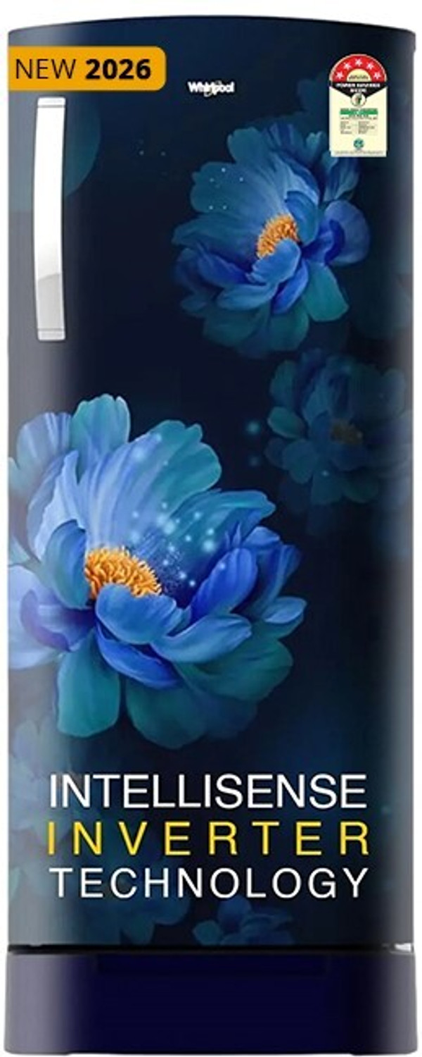 Image of Whirlpool 207 L Direct Cool Single Door 5 Star Refrigerator with 5 star Refrigerator with IntelliSense Inveter Technology and Base drawer