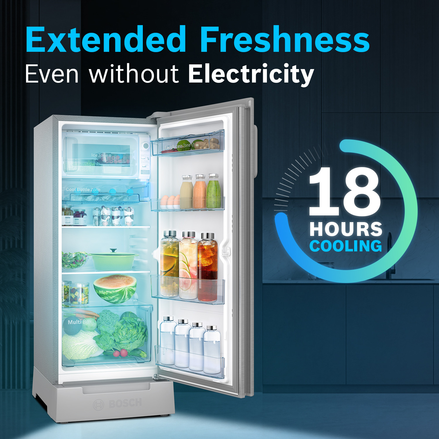 Image of BOSCH 207 L Direct Cool Single Door 3 Star Refrigerator