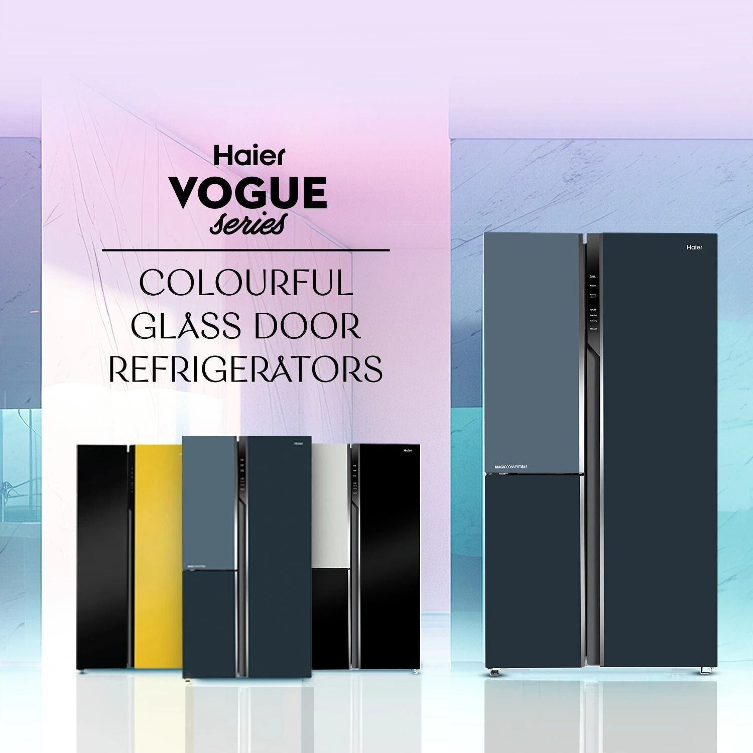 Image of Haier 598 L Frost Free Triple Door Convertible Refrigerator with 83% Convertible Fridge SpaceDigital Control Panel360 Degree CoolingMagic Convertible ZoneExpert Inverter 3-Door