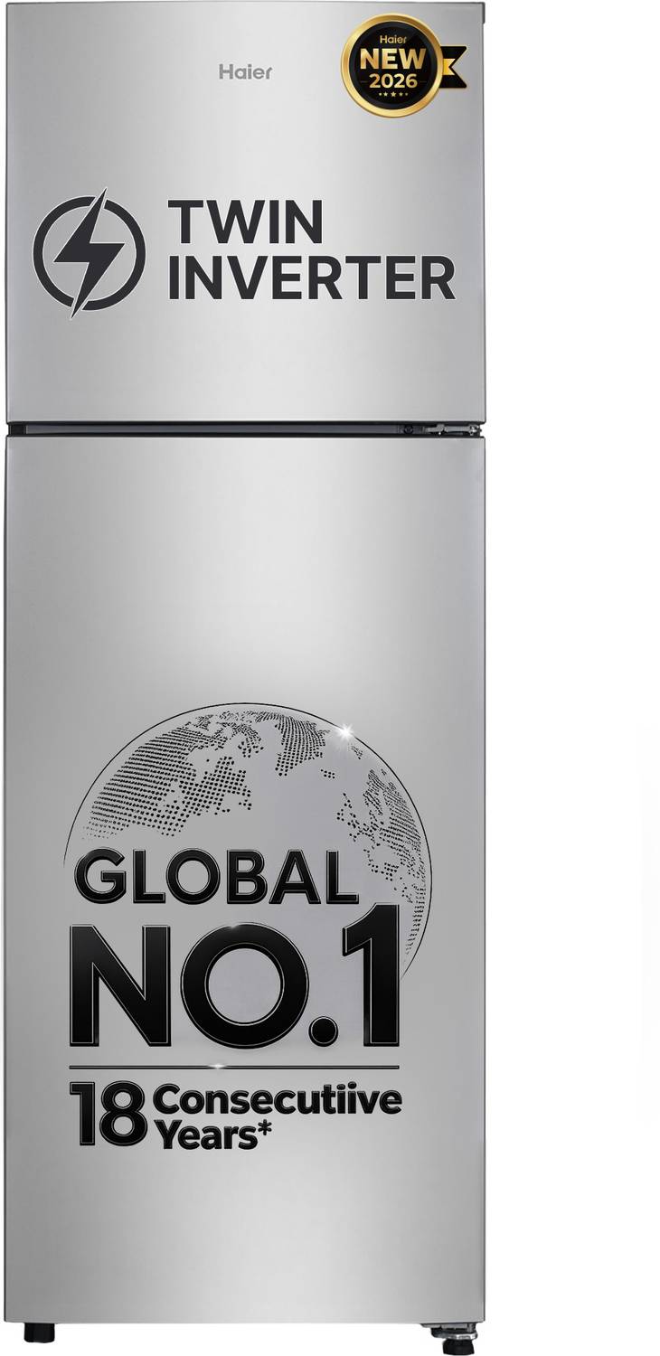Haier 240 L Frost Free Double Door 2 Star Refrigerator with Freezer,(2026 Model)