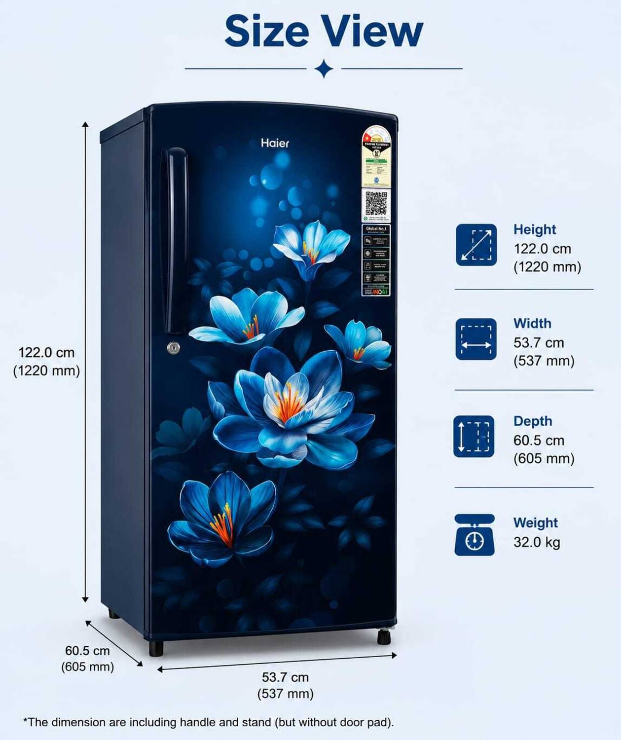Haier 205 L Direct Cool Single Door 1 Star Refrigerator Online at