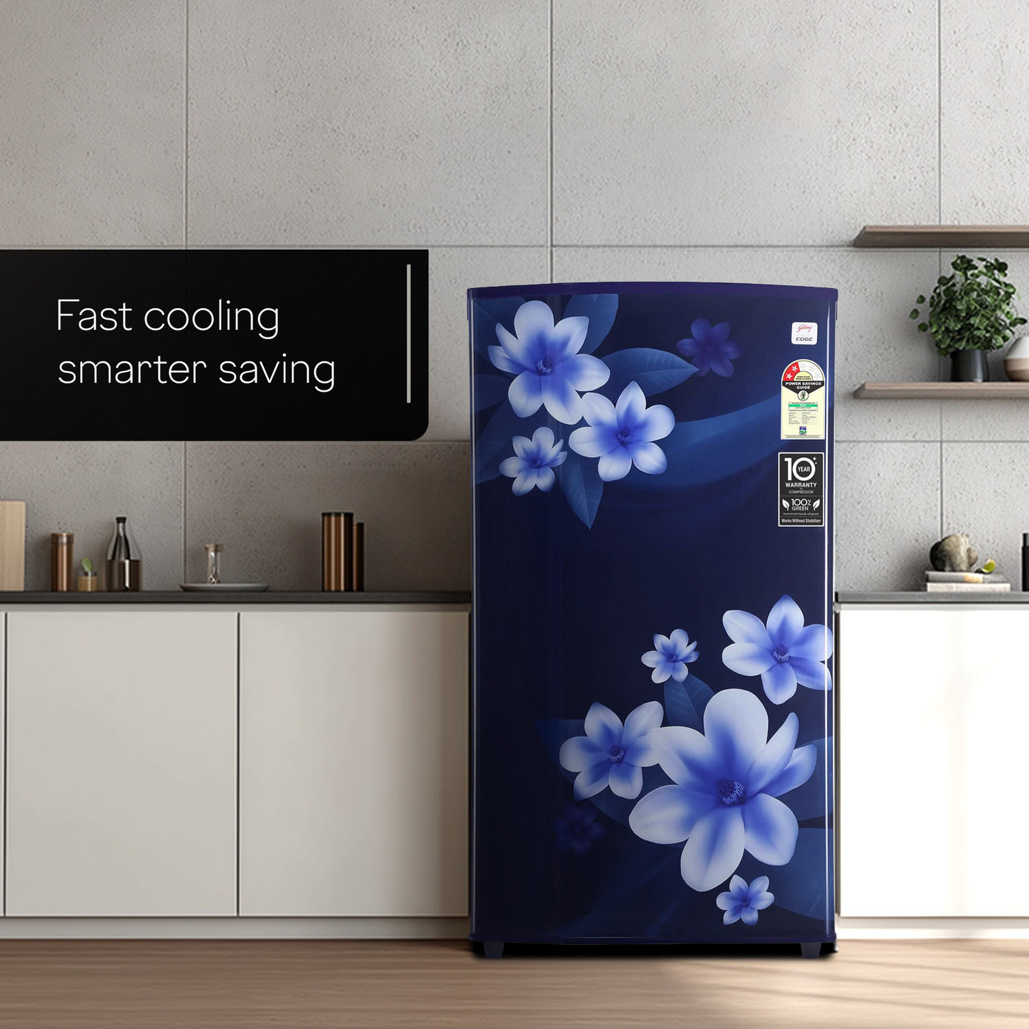 Image of Godrej 180 L Direct Cool Single Door 2 Star Refrigerator with 20L Jumbo Vegetable Tray Advanced Capillary Technology 2.5L Bottle Space