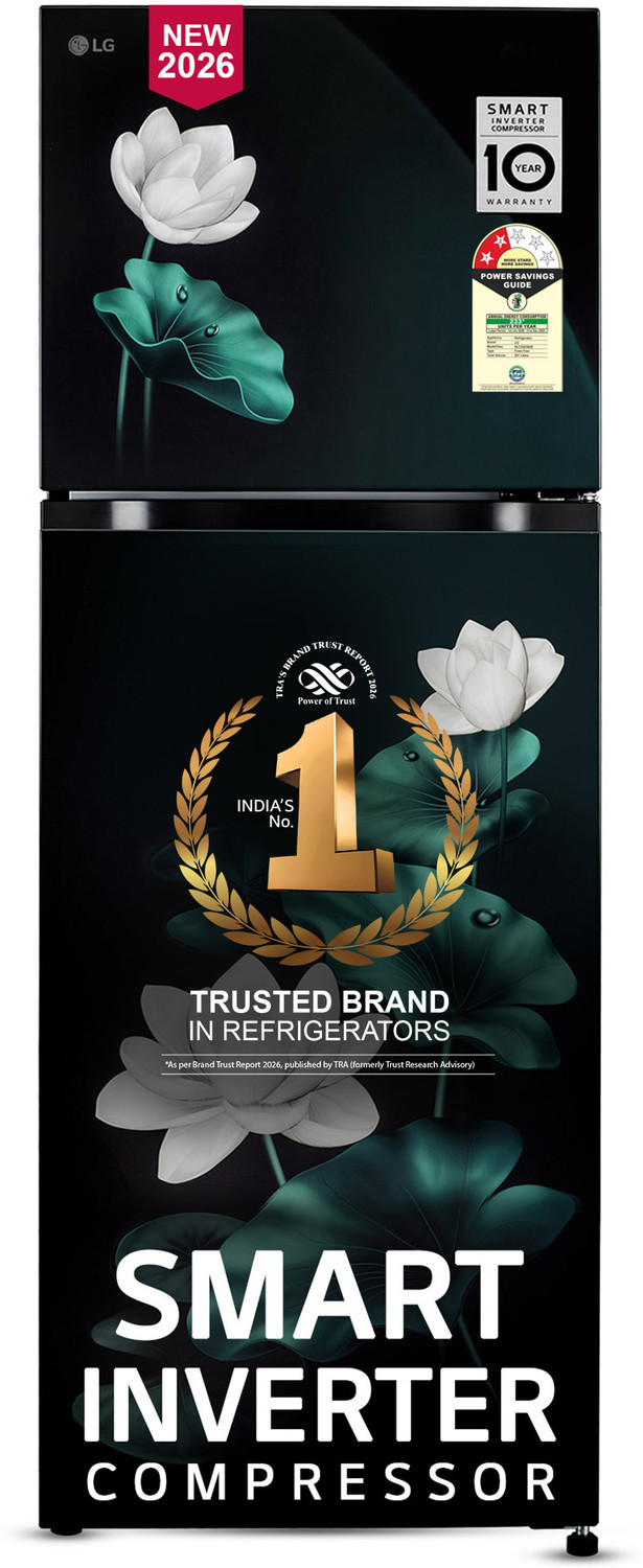 Image of LG 251 L Frost Free Double Door 2 Star Convertible Refrigerator with Convertible, Smart Mode, Multi Air Flow, Express Freeze, Deodorizer, Fresh Zone, Works Without Stabilizer, Inverter Compressor, Auto connect & 2026 Model