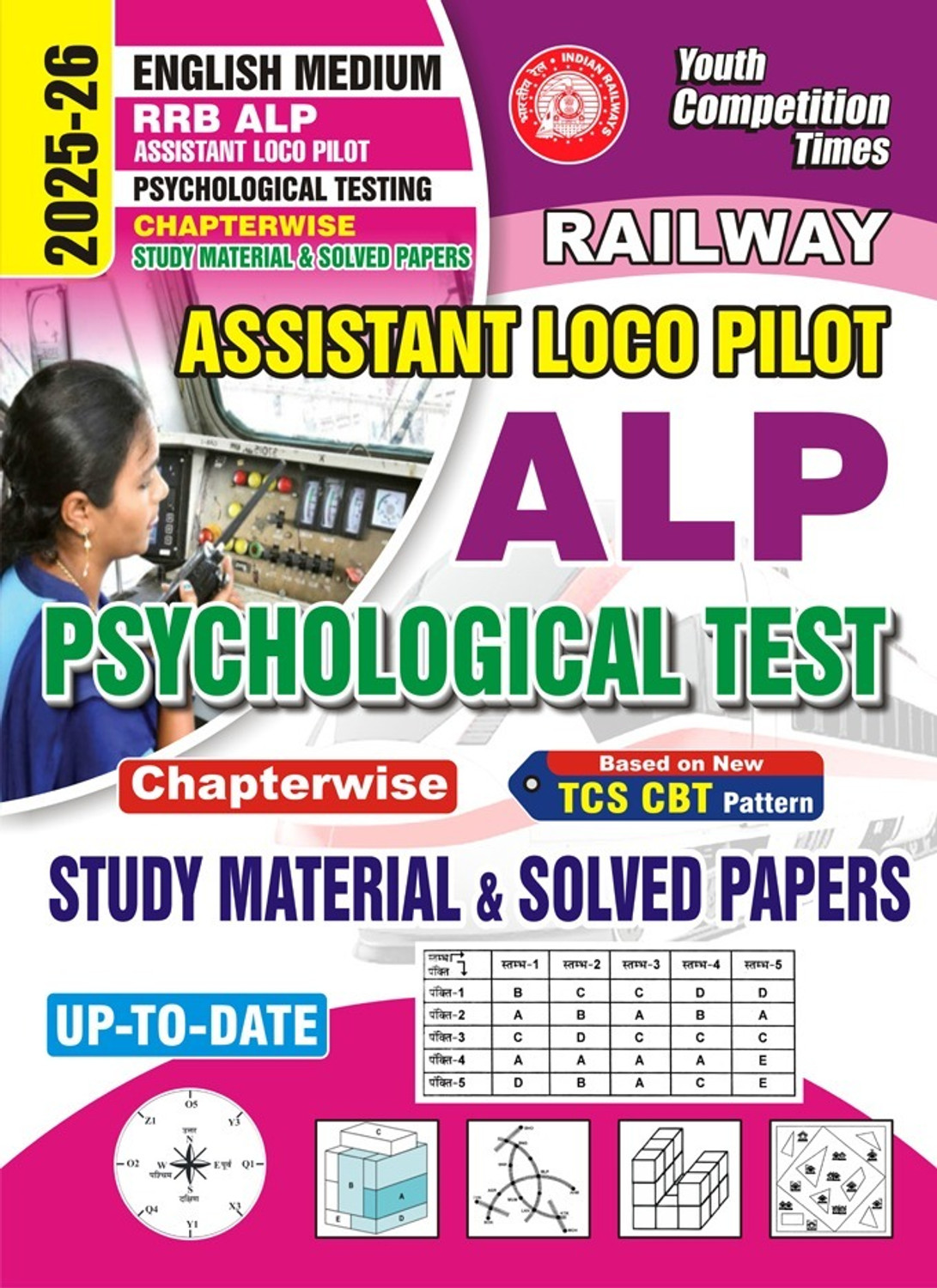 Image of RRB ALP Psychological Testing (English Medium) Chapterwise Study Materal and Solved Papers 2025-26