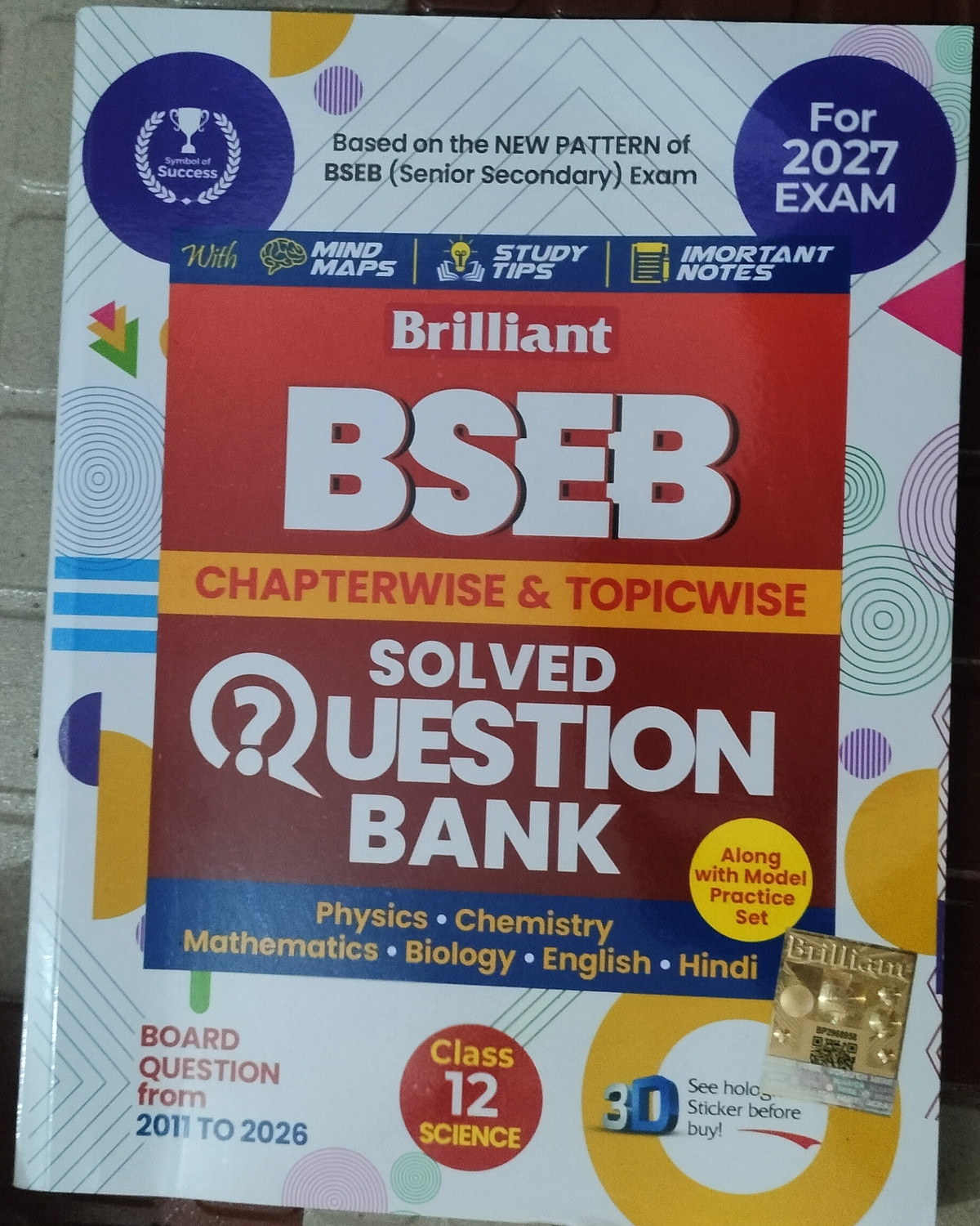 Image of Brilliant Question Bank Science English Medium 2027