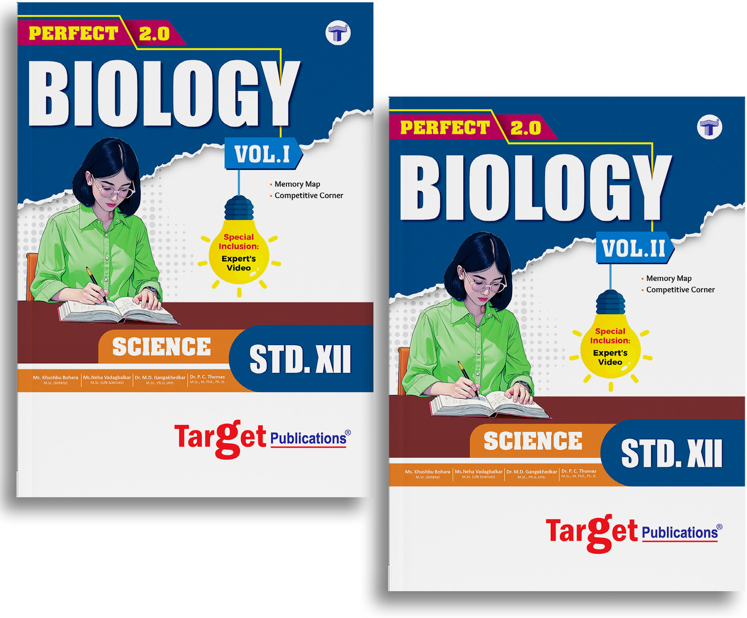 Image of Std 12 Biology Vol 1 & 2 | HSC Maharashtra Board | 2026-27 Syllabus | Perfect Notes | Smart Codes, PYQs, MCQs, Topic Tests | 2 Books