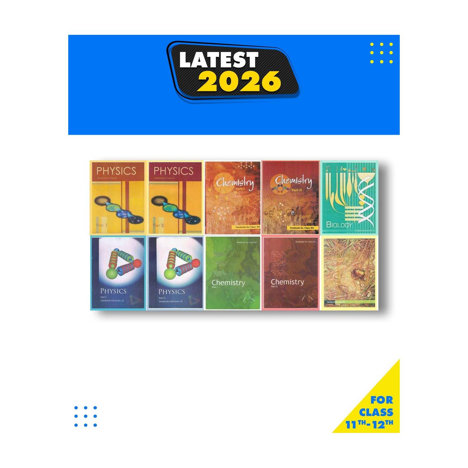 NCERT PCB Books Set Class 11-12 English Medium - Image 1