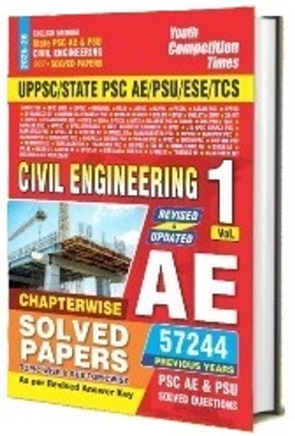 Image of Uppsc /state Psc Ae /psu /ese /tcs Civil Engineering Solved Papers Volume I-Iii (English Medium) Combo Pack (Set Of 3 Books) 2025-26