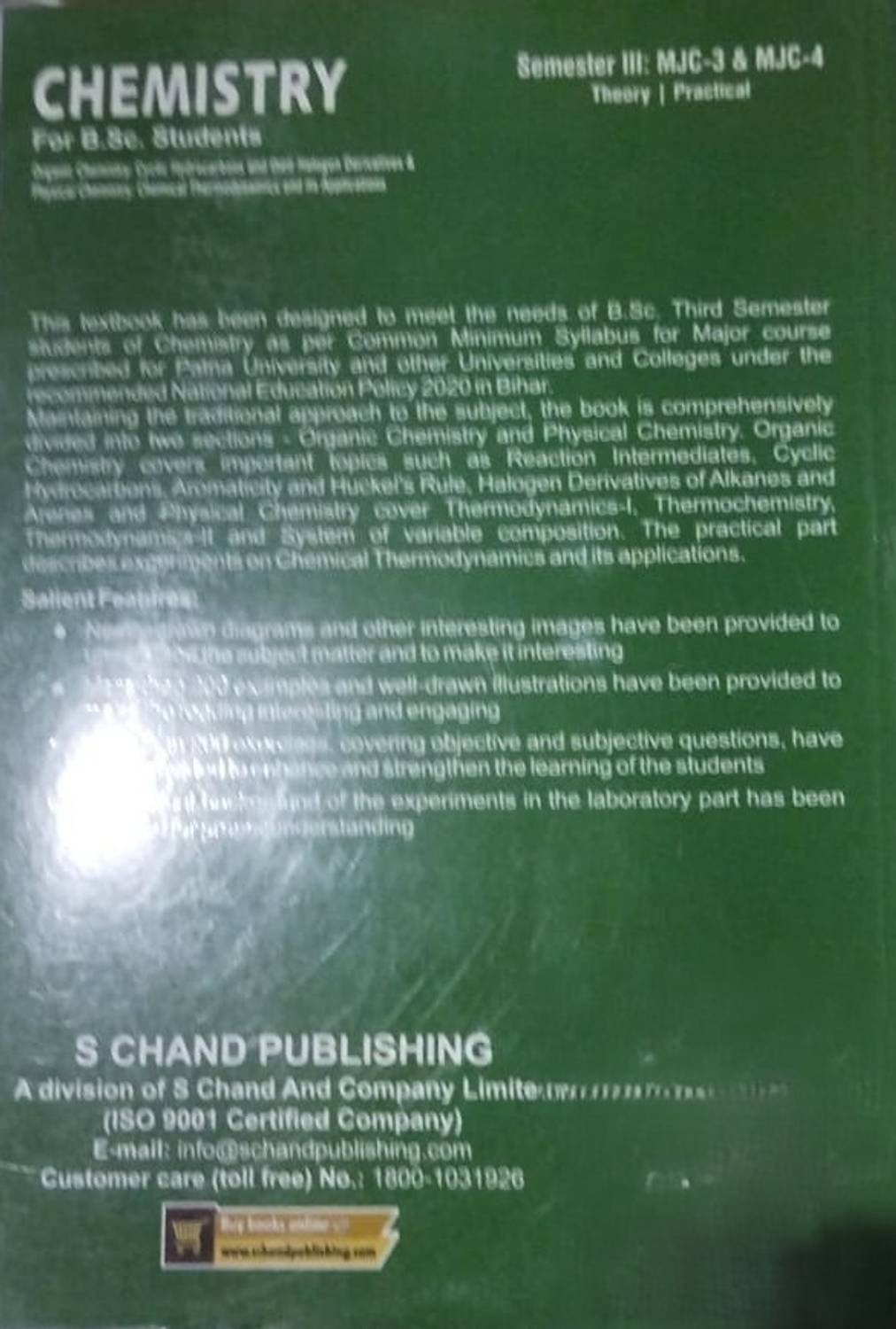 Chemistry For B.Sc. Students: Organic & Physical Chemistry - Image 2