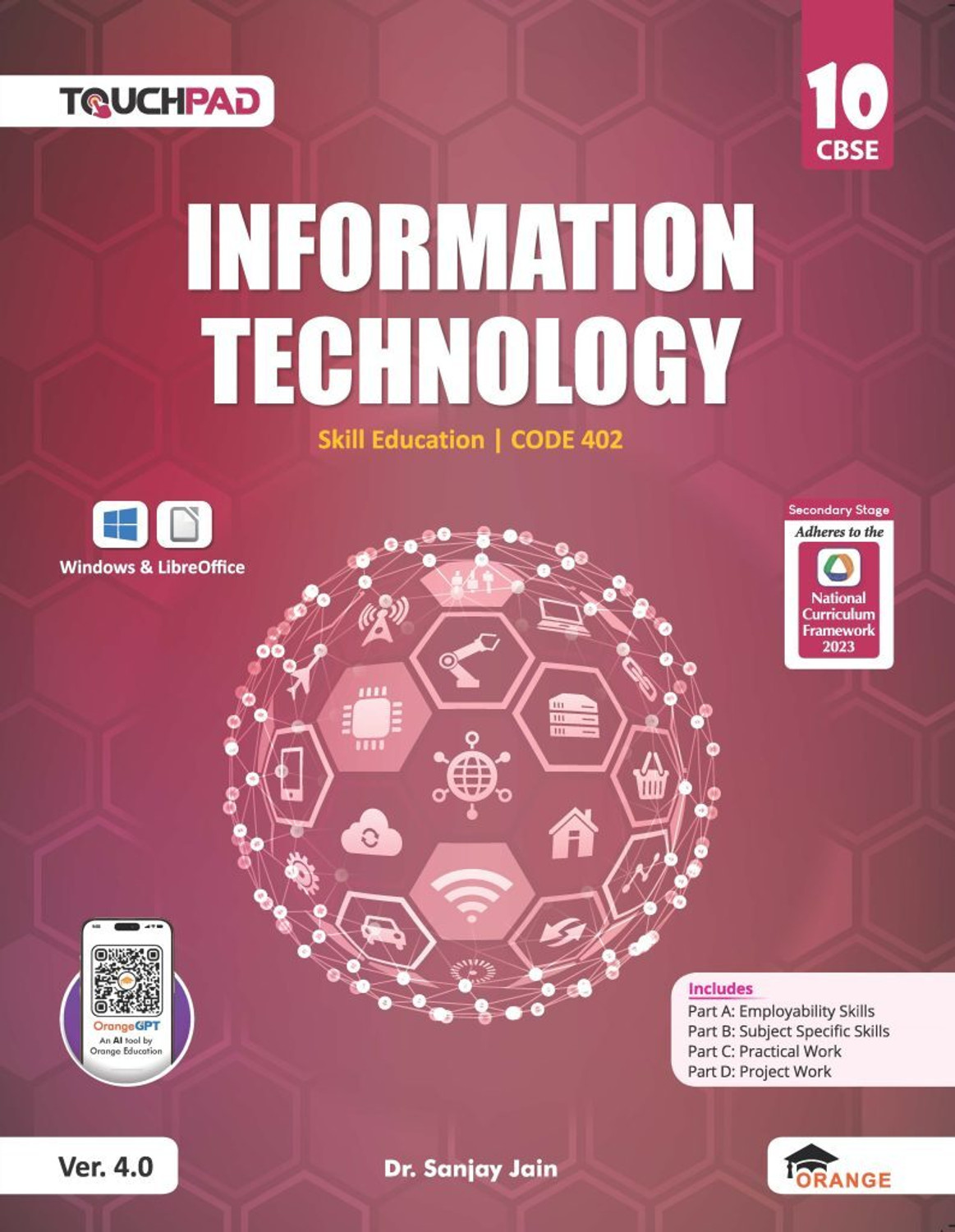 Image of Touchpad Information Technology Skill Education, Code 402, Class 10 |