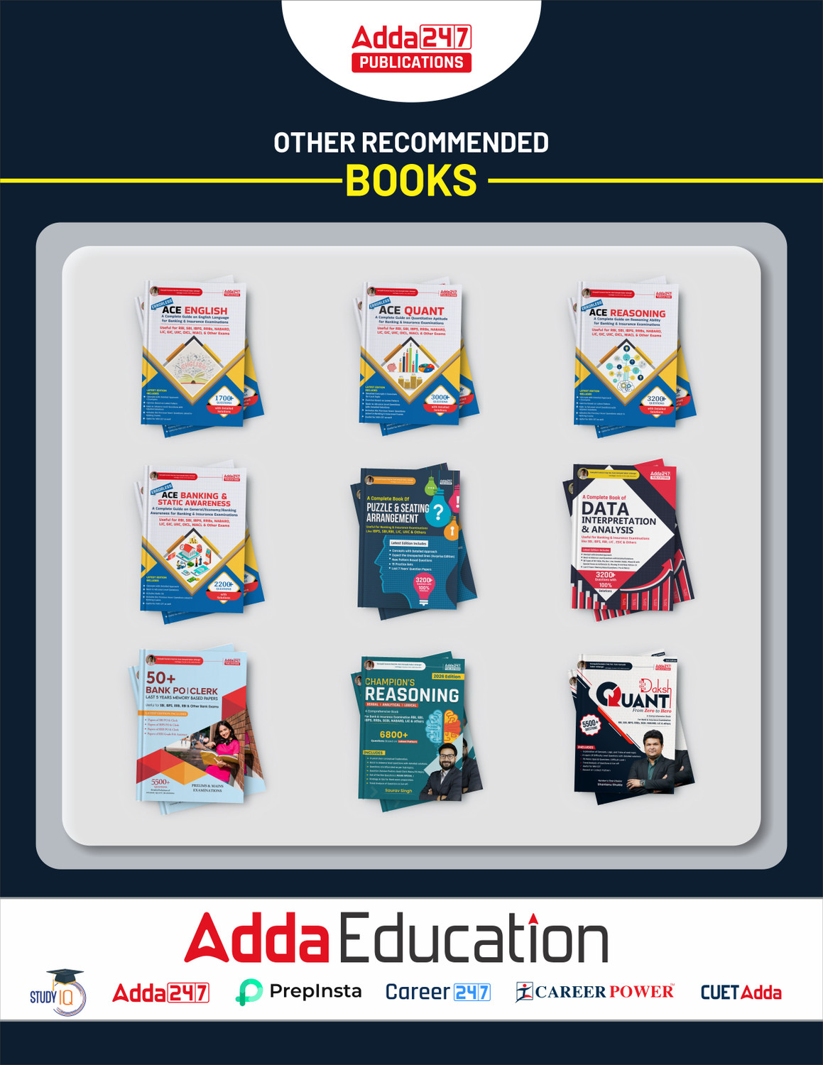 Image of Combo Of Reading Comprehension & Champion Reasoning 3'0 & Quantitative Aptitude |Daksh Math Book For IBPS , SBI, RBI, RRB, SEBI, Insurance , SSC , Railway & Other Competitive Exams