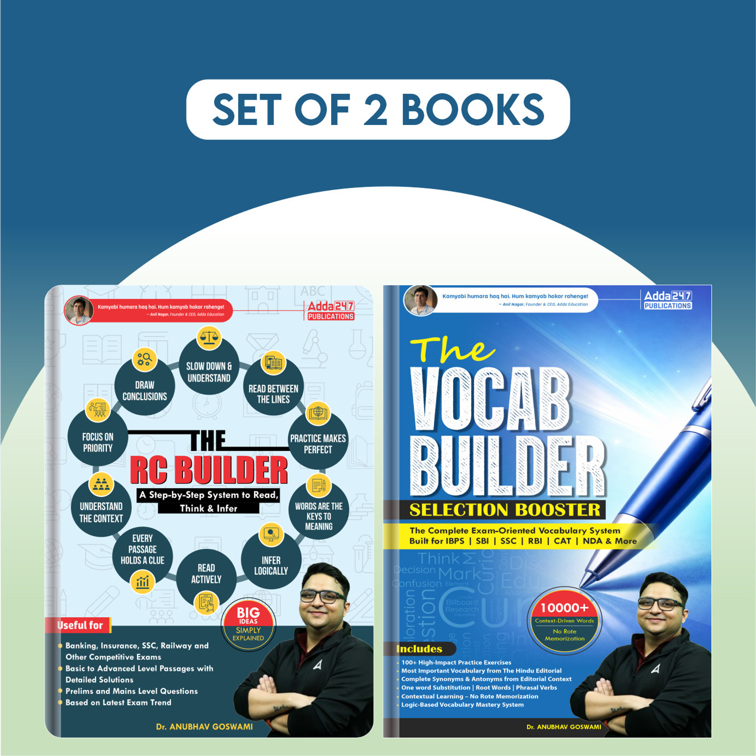 Image of Combo Of Reading Comprehension (RC Builder ) & The Vocab Builder For All Competitive Exams IBPS | SBI |RBI |SSC | CGL | CHSL |MTS |CPO |Railway |Police |CAT|NDA |AFCAT |CUET |CLAT
