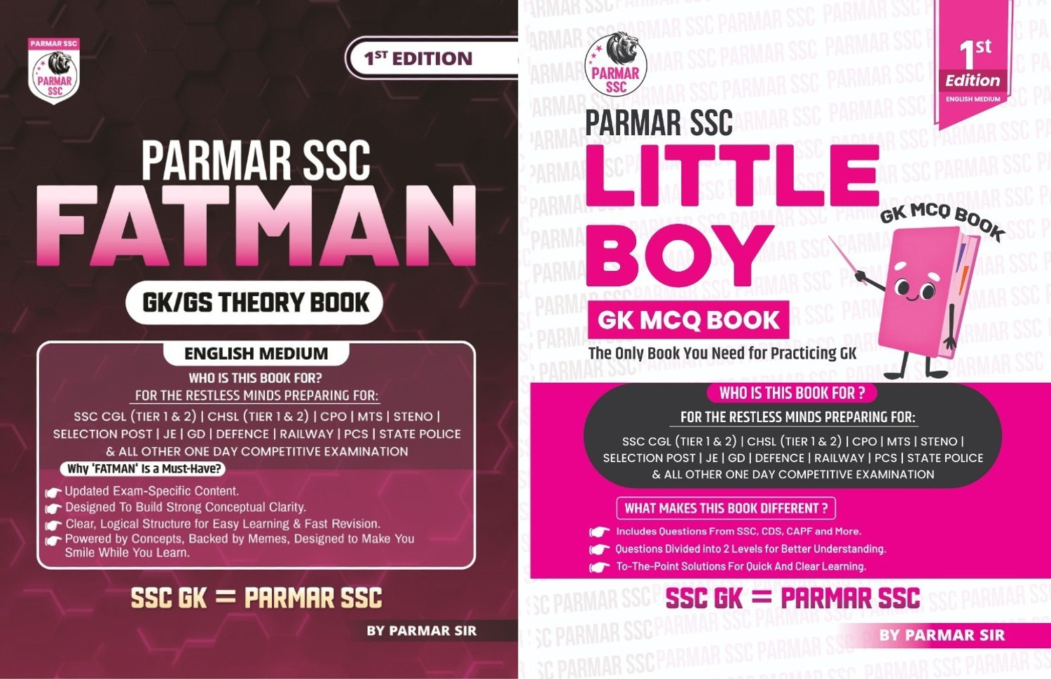 Image of Parmar SSC Little Boy | GK MCQ Book For Practicing GK | English Medium | 1st Edition, 2025 | Useful For SSC CGL And CHSL (Tier 1 & 2) | CPO | MTS | Steno | Selection Post | JE | GD | Defence | Railway | PCS | State Police & All Other One Day Competitive Examination